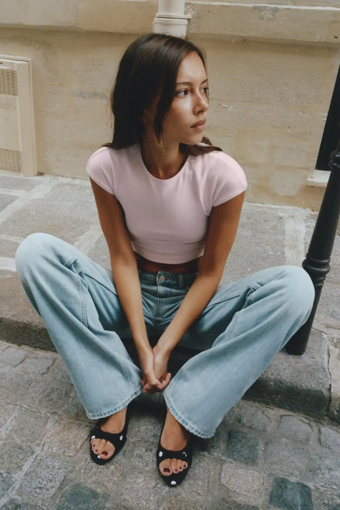 Принтованные сандалии с бантом, Zara