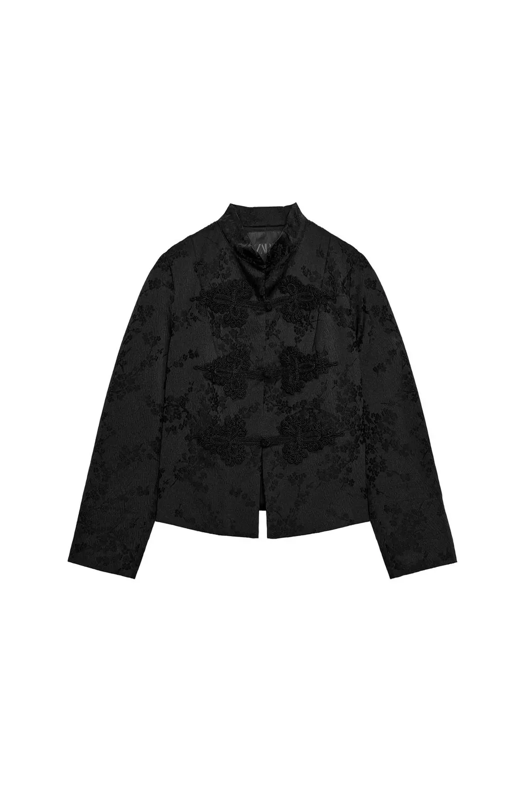 Жаккардовая куртка с застежкой в стиле дафлкот ZW Collection, Zara