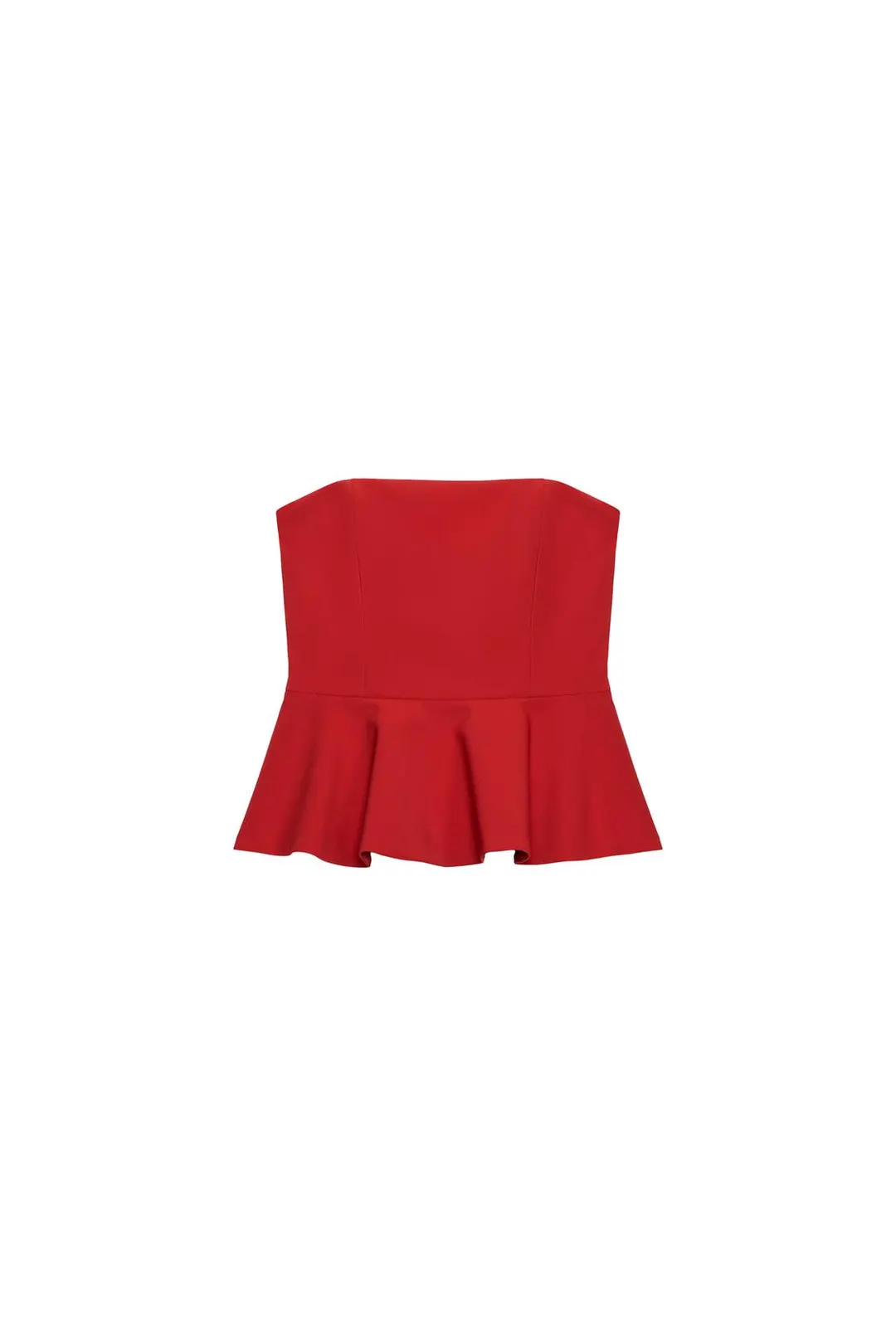 Топ с открытыми плечами и баской, Zara