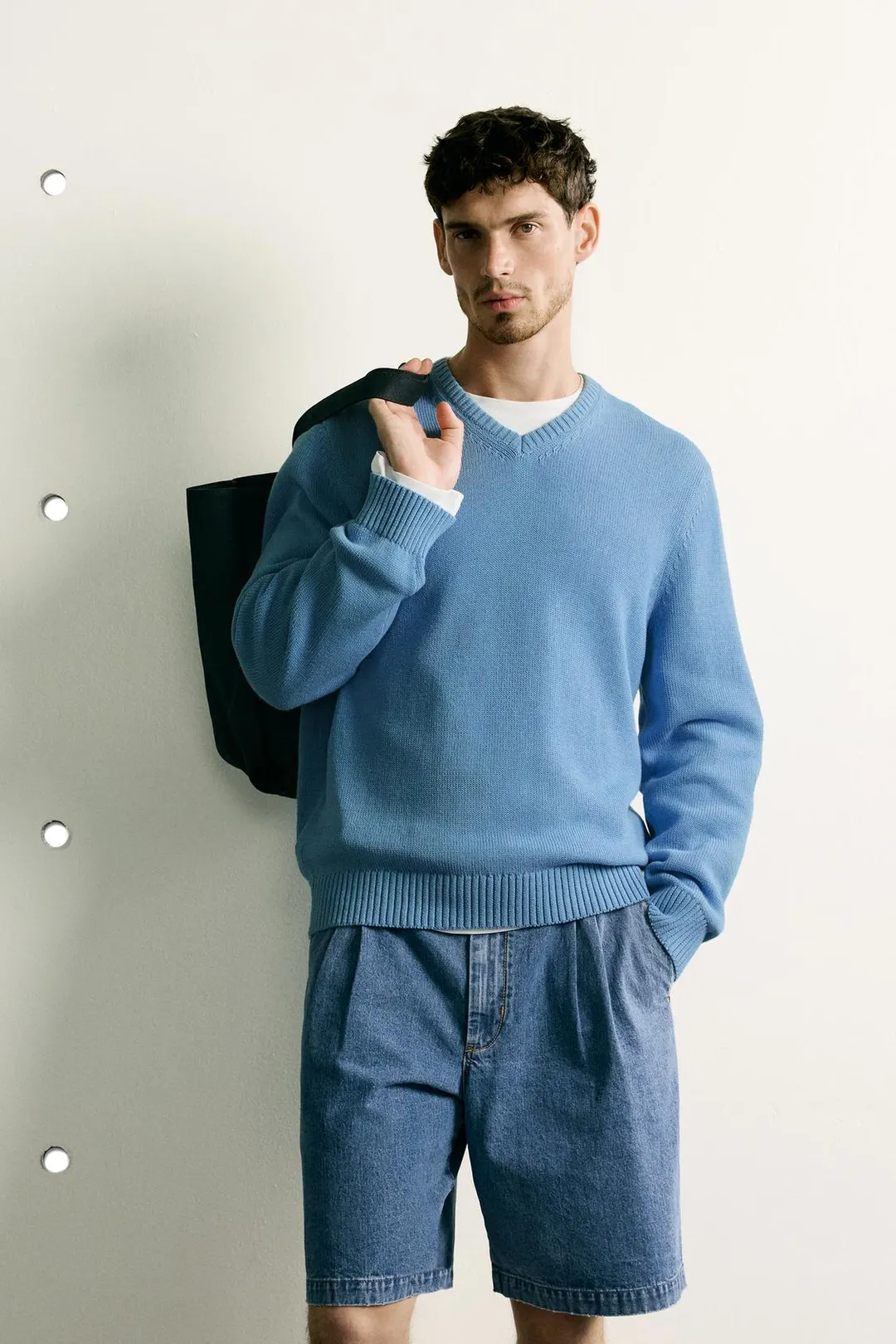 Джемпер прямого кроя из хлопка и льна, Zara