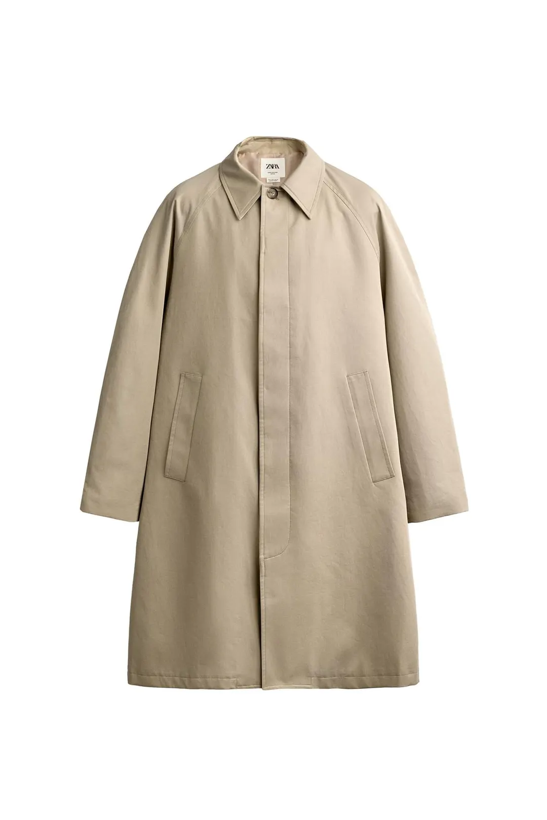 Длинный тренч свободного кроя, Zara