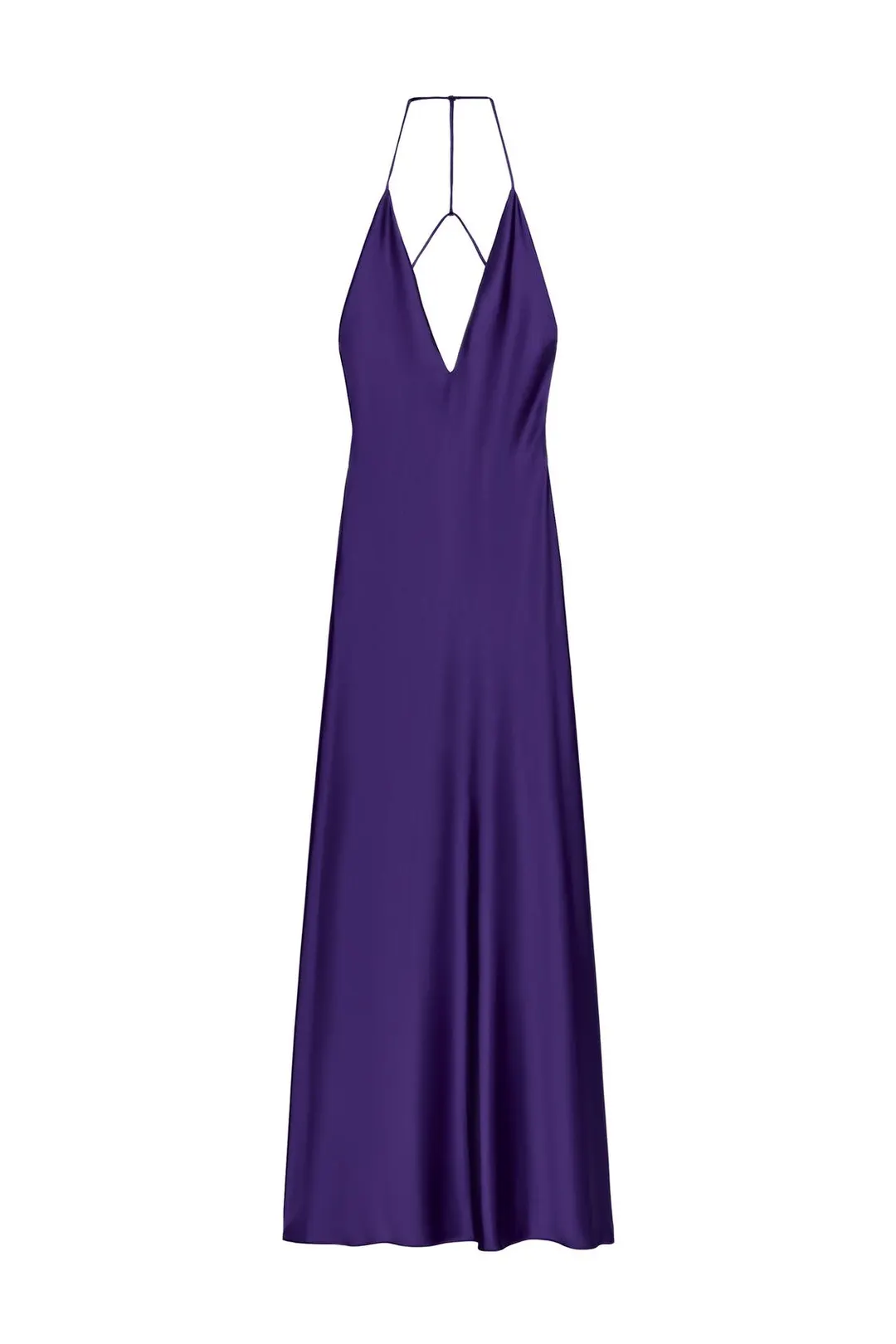 Платье длинное атласное, Zara