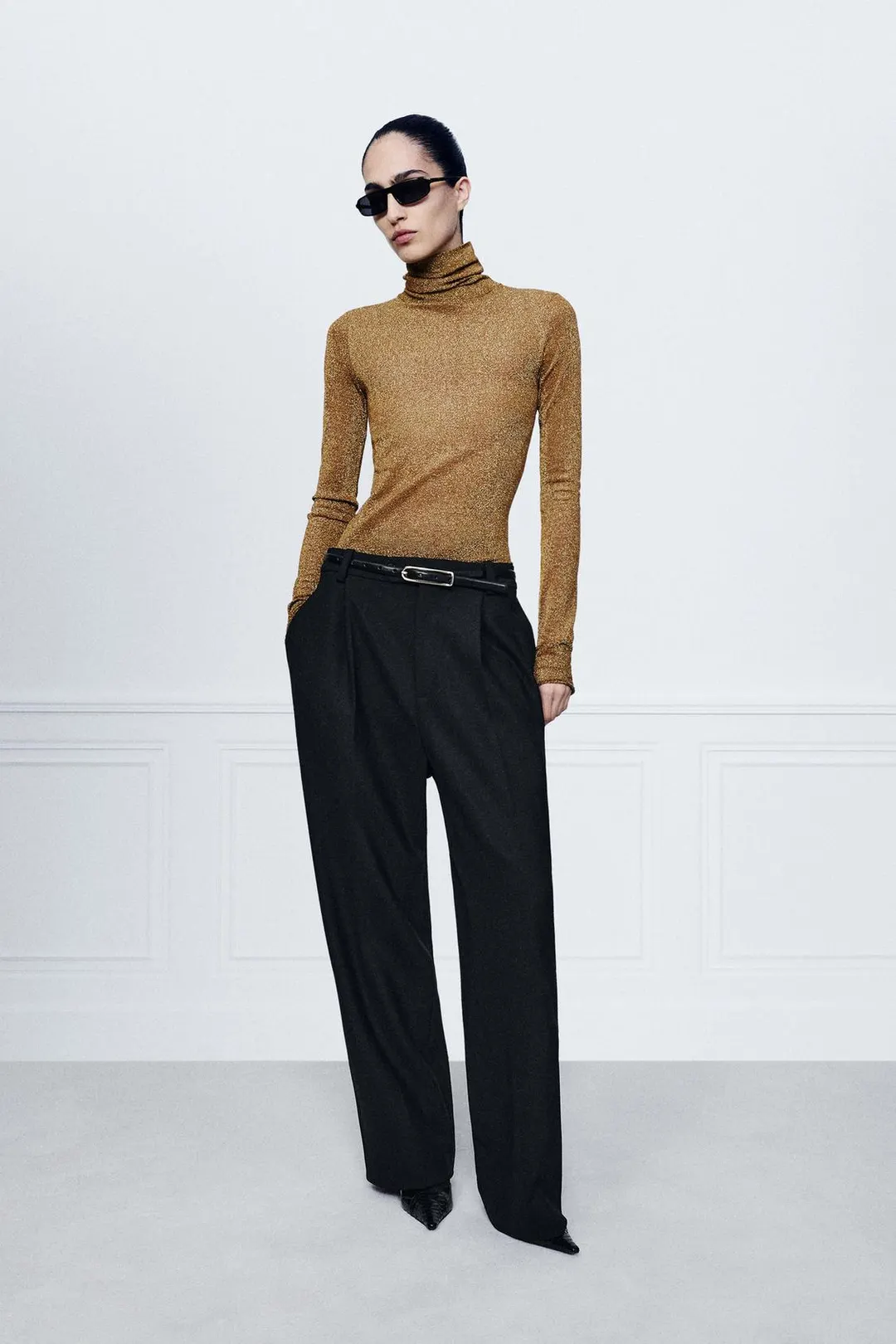 Джемпер с металлизированной нитью, Zara