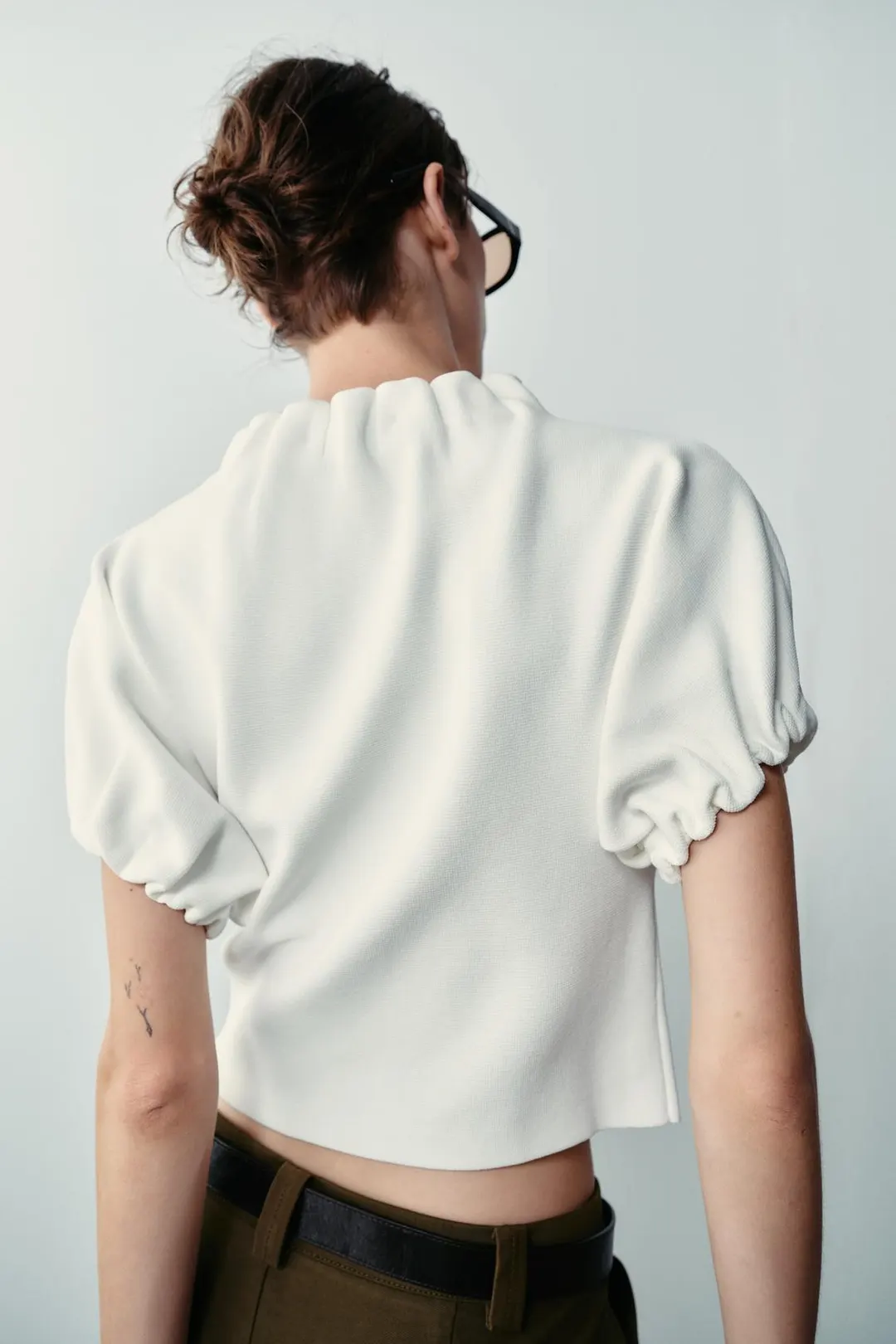Трикотажный топ со сборками, Zara