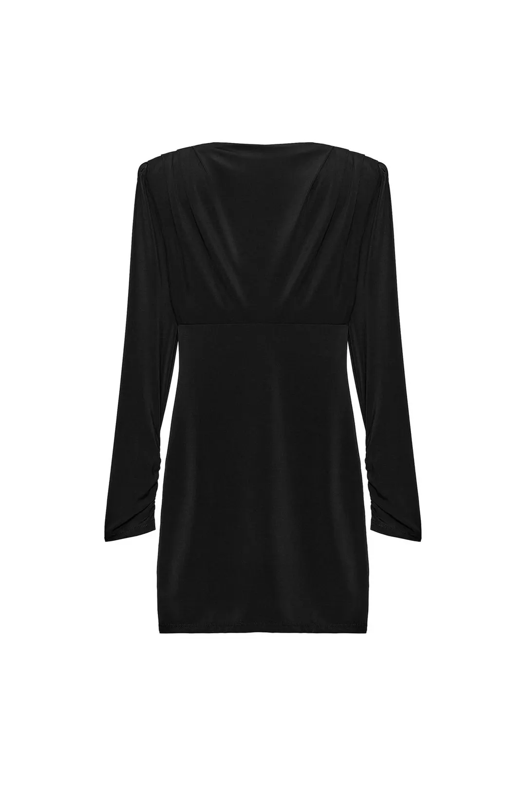 Платье мини плиссированное с подплечниками, Zara