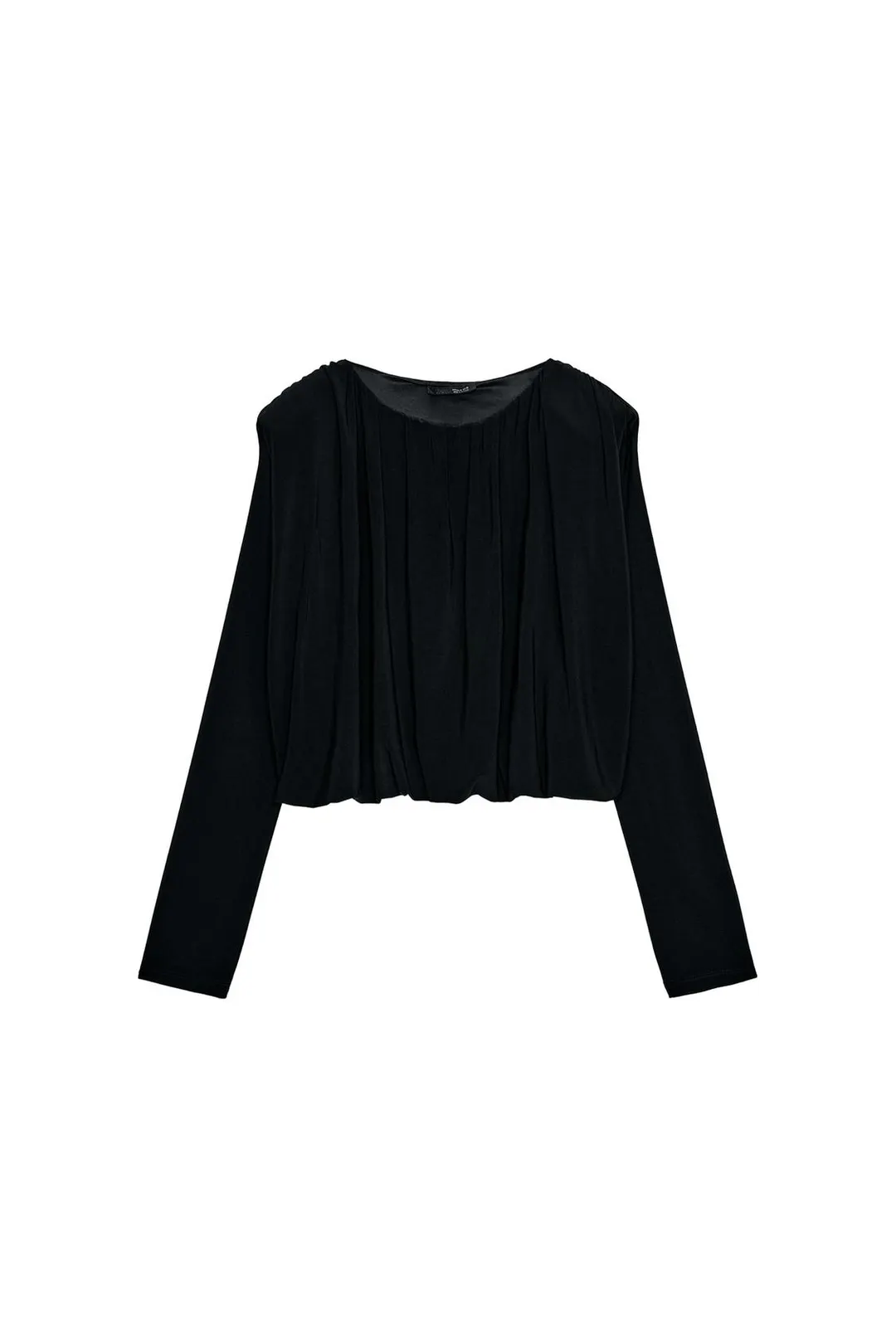 Топ драпированный с подплечниками, Zara