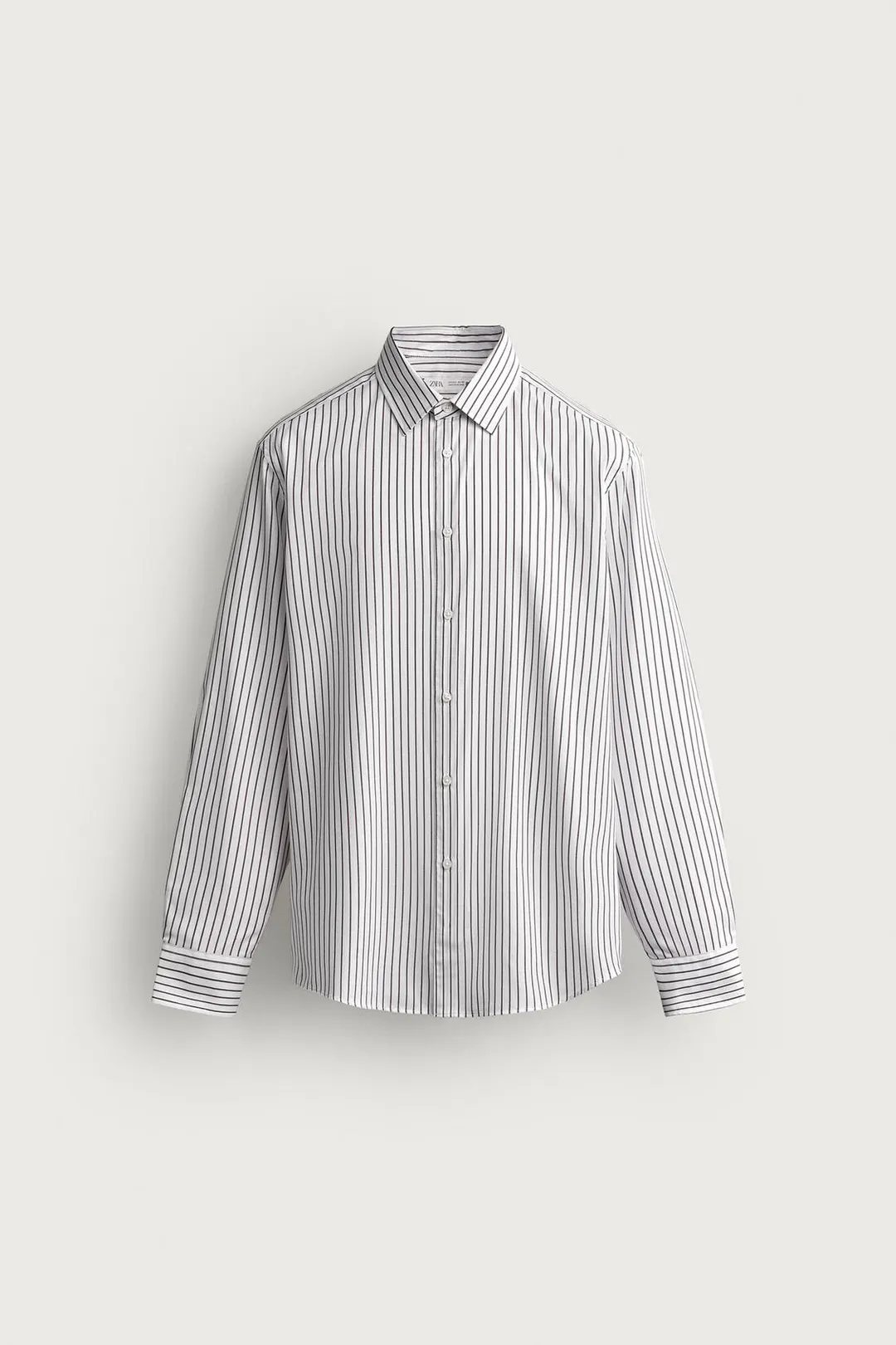 Рубашка прямого кроя в полоску, Zara
