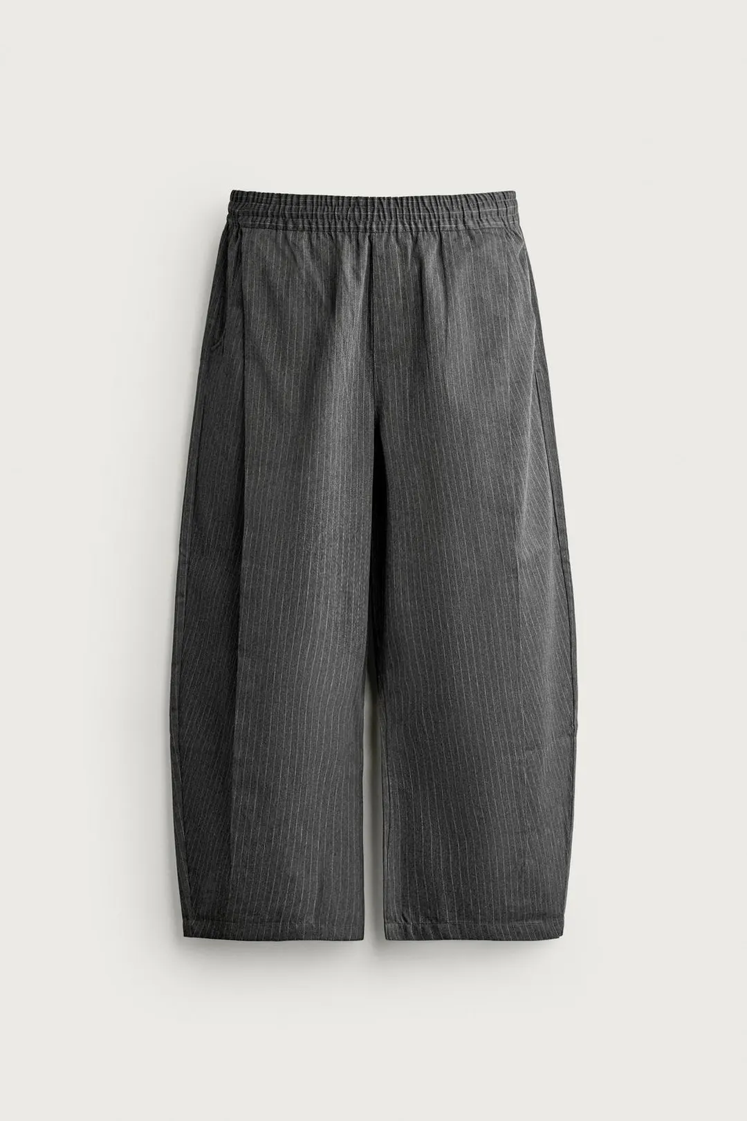 Брюки кроя баллон с боковыми складками, Zara