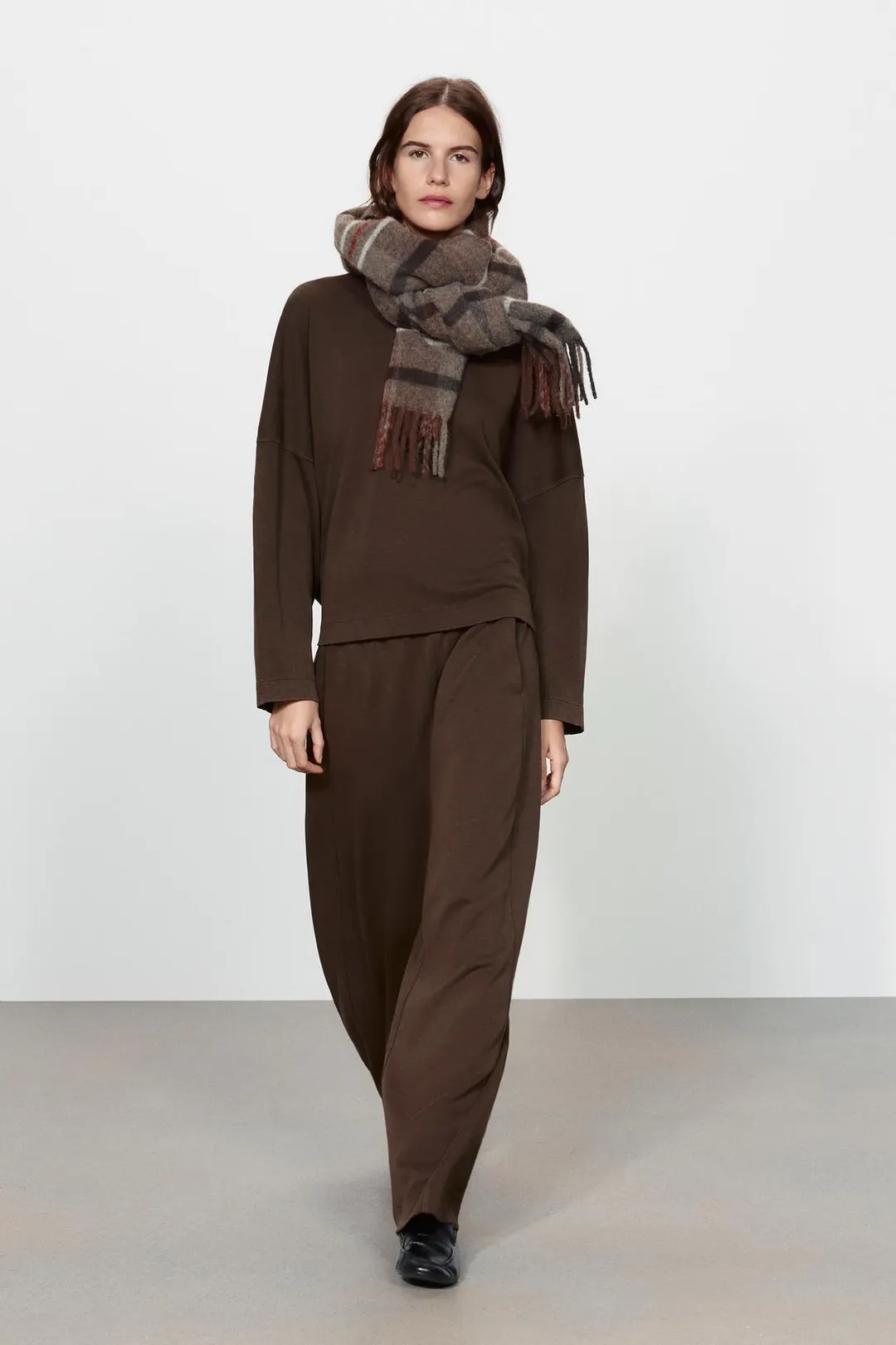 Свитшот-водолазка из интерлока, Zara
