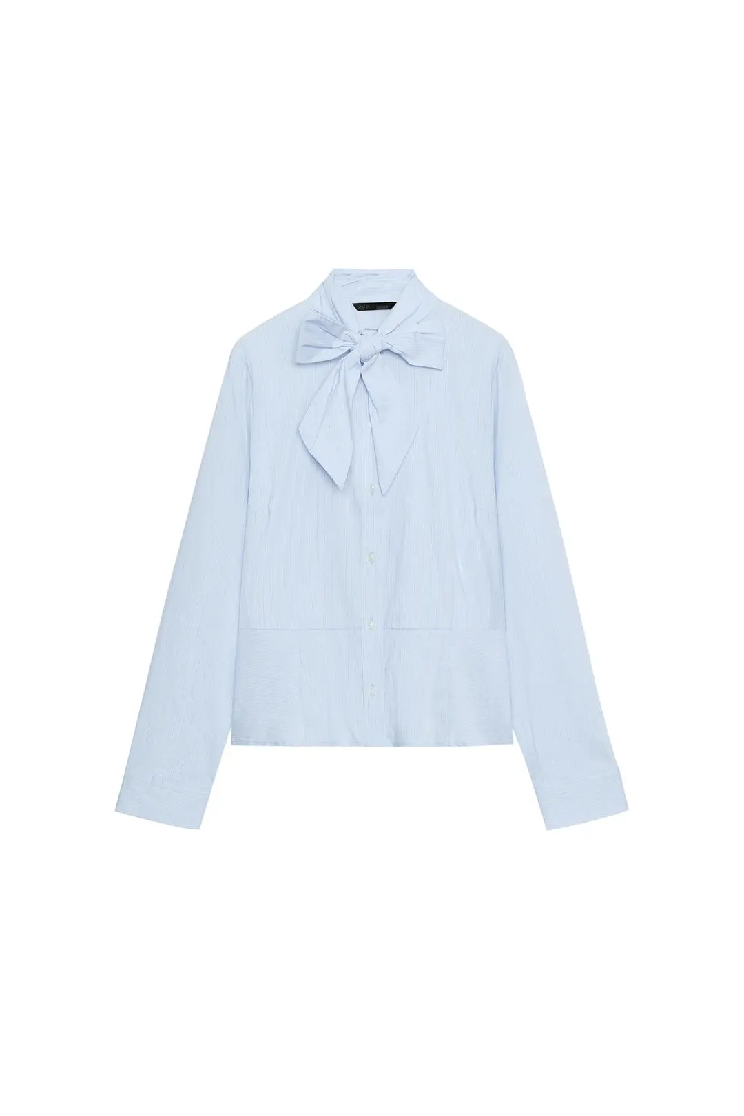 Рубашка в полоску с завязками, Zara