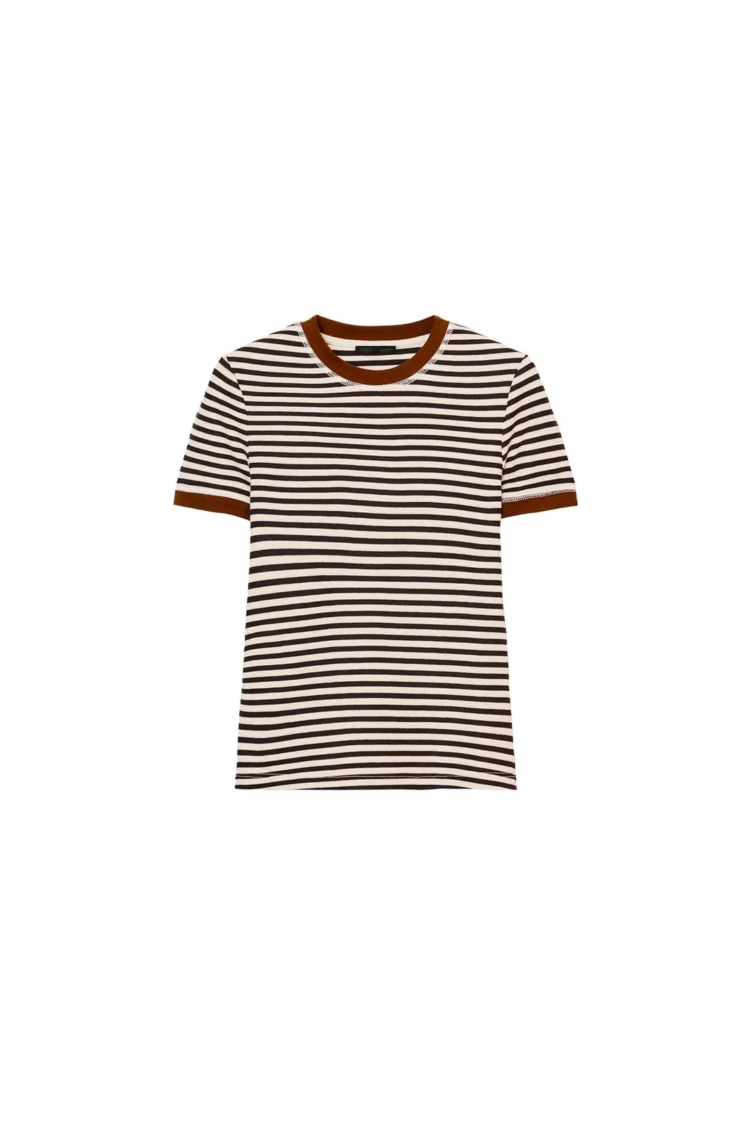Футболка в полоску с короткими рукавами, Zara