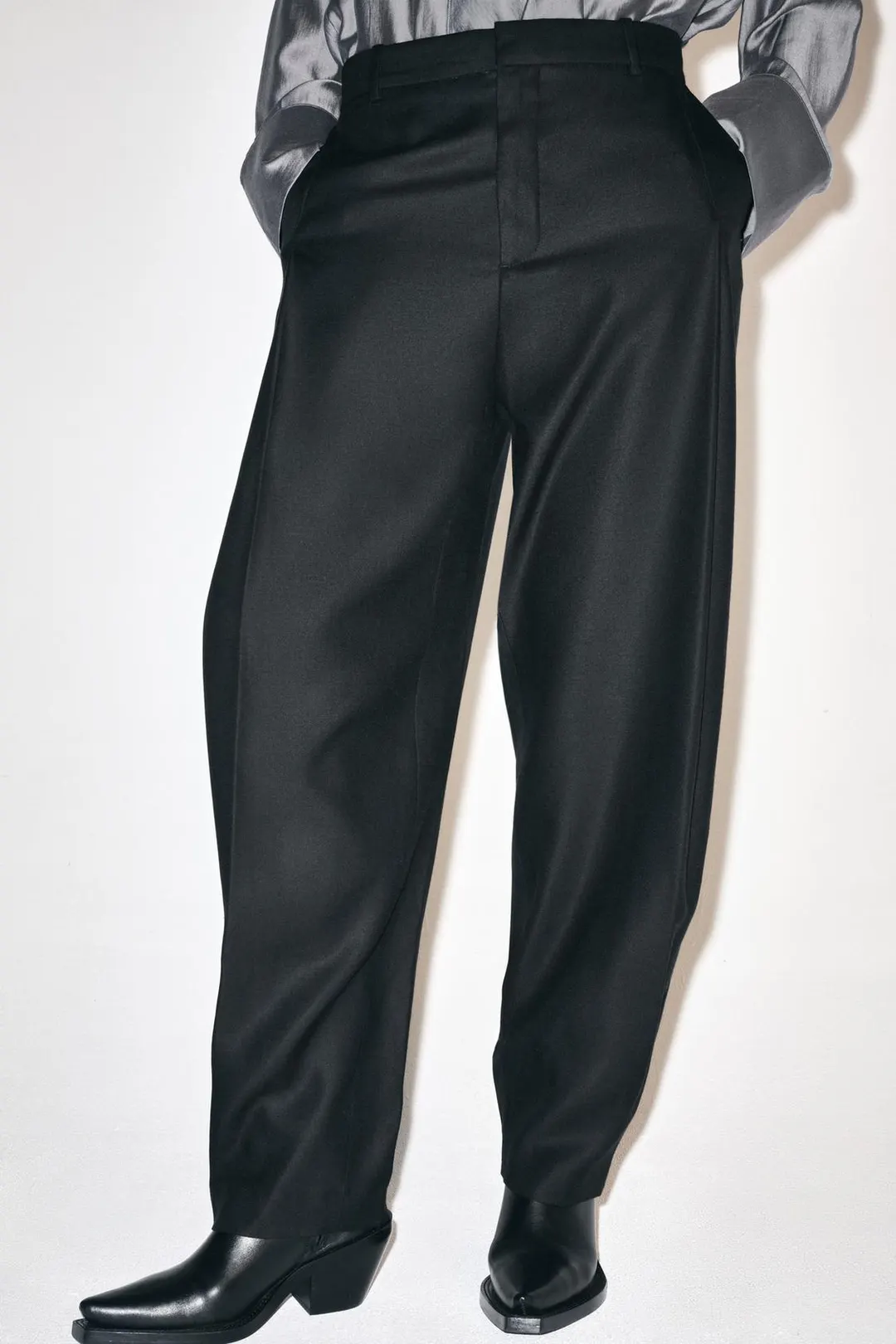 Брюки широкого кроя ZW Collection, Zara