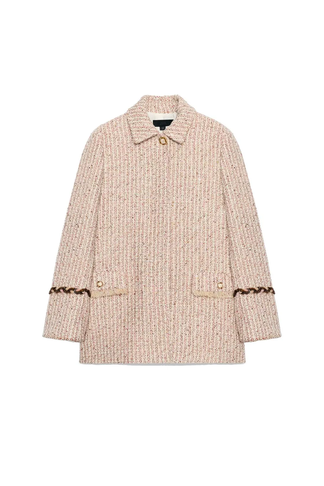 Пальто фактурное с пайетками, Zara