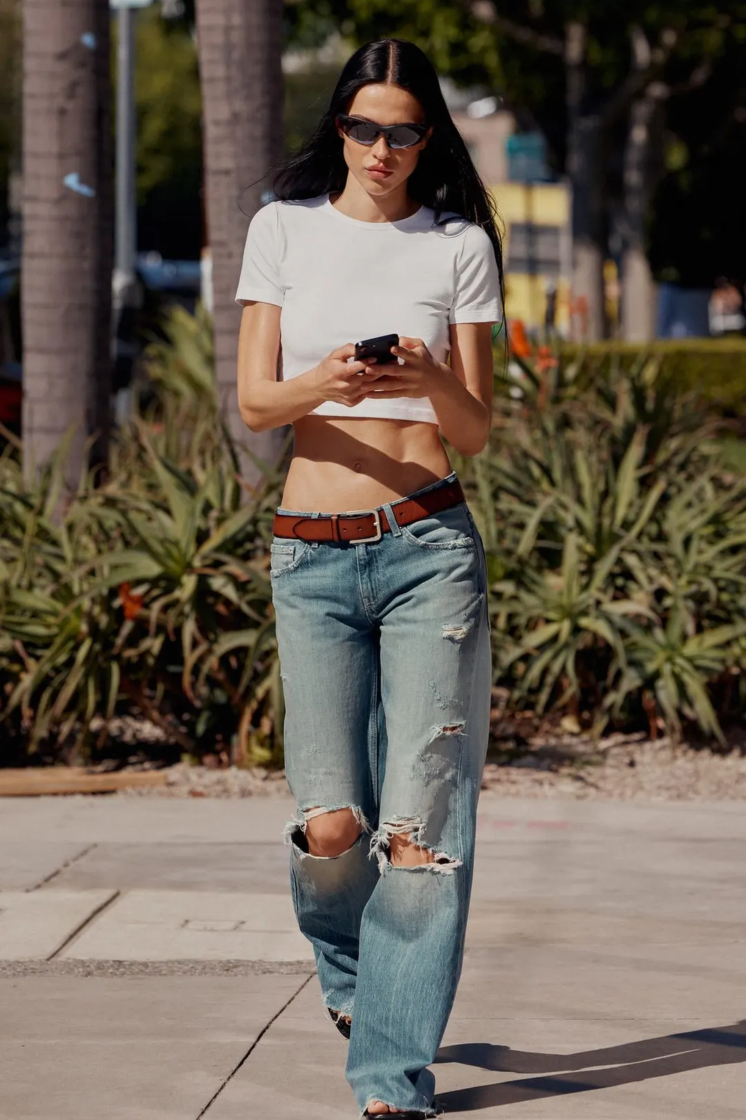 Укороченная футболка с короткими рукавами, Zara