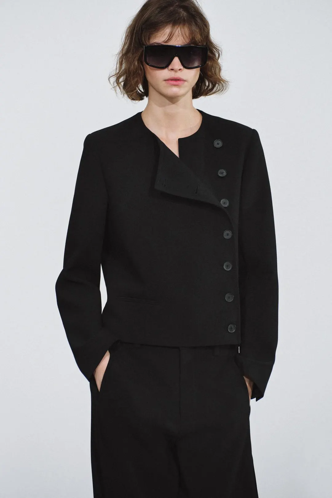 Пиджак с боковым лацканом ZW Collection, Zara