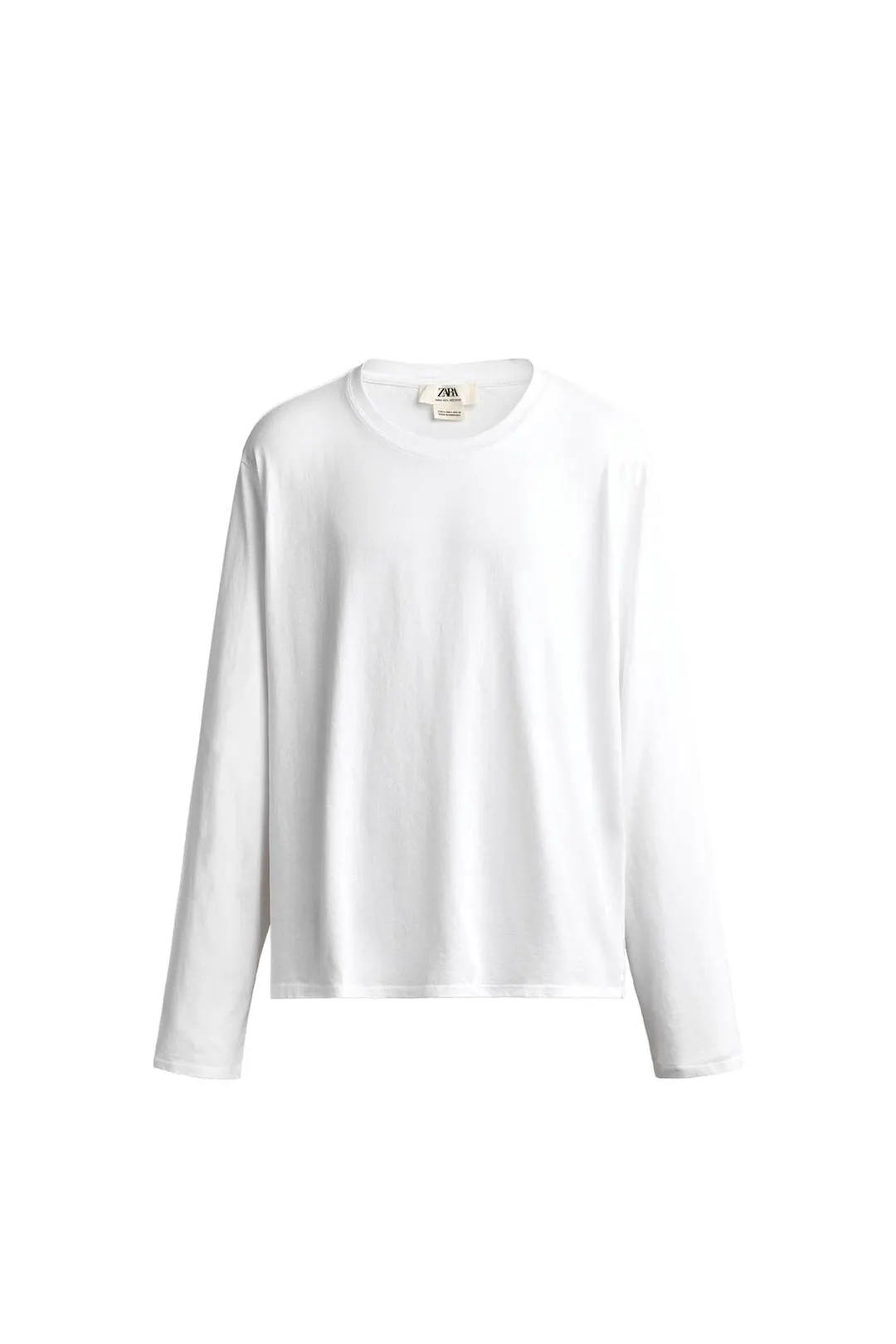 Футболка свободного кроя с длинными рукавами, Zara