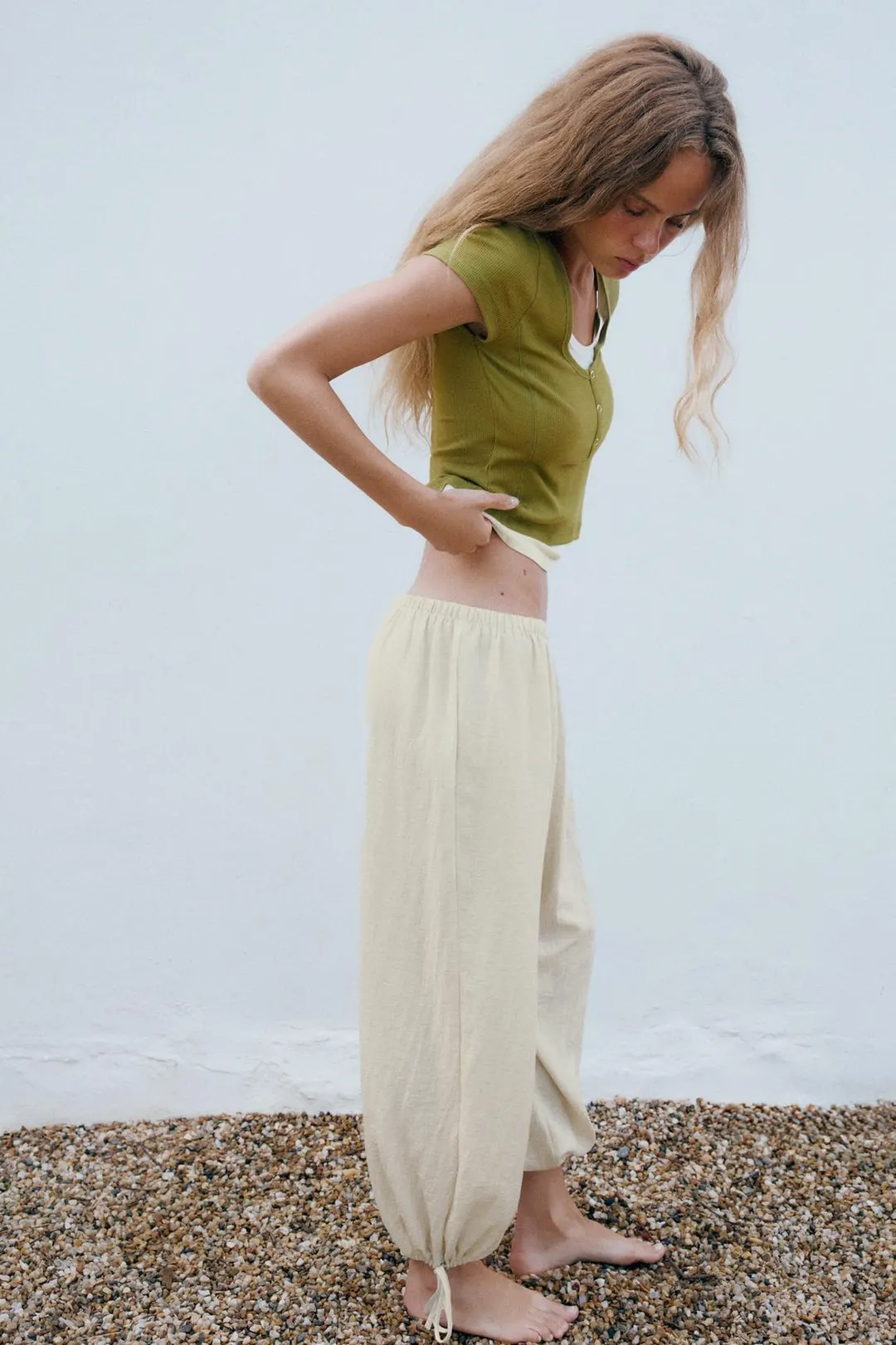 Брюки-шаровары с регулируемыми манжетами, Zara
