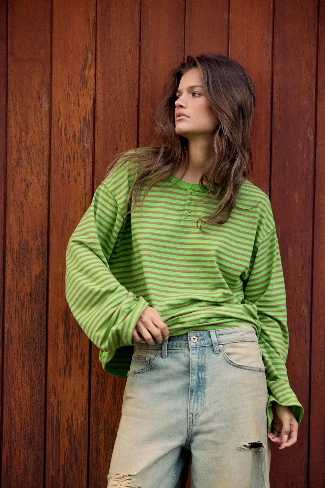 Лонгслив в полоску, Zara