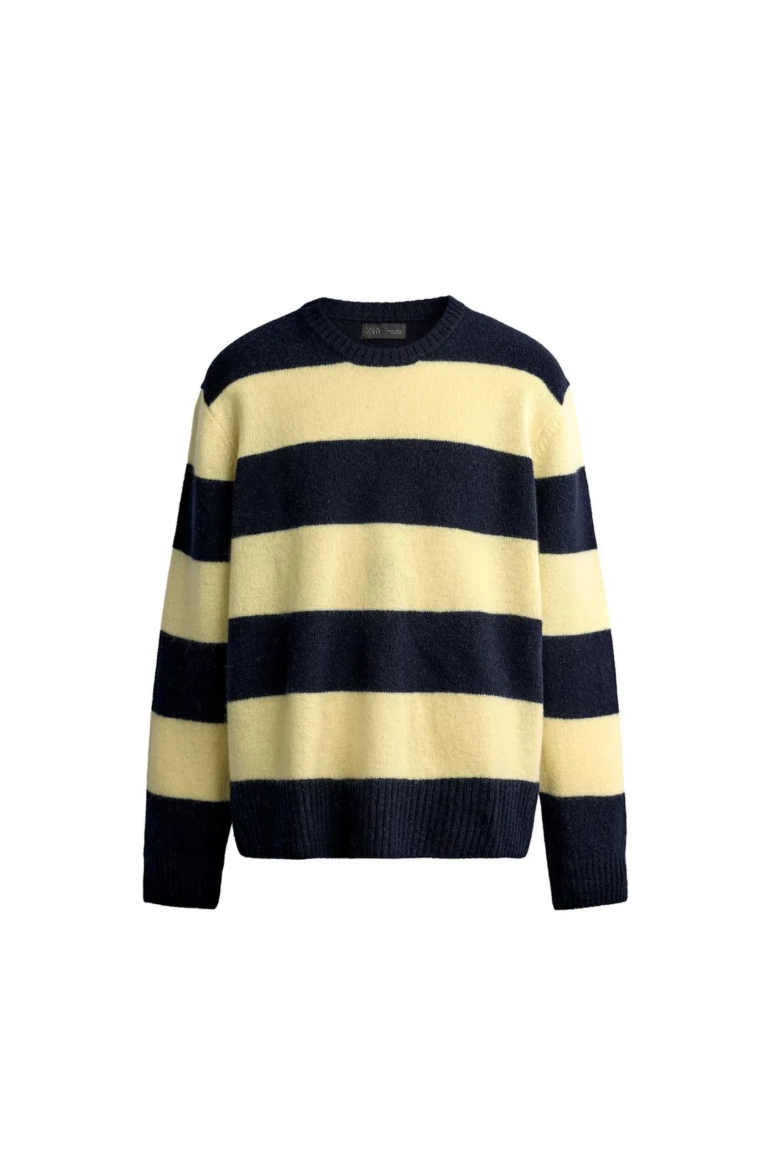 Джемпер в полоску из 100% шерсти, Zara