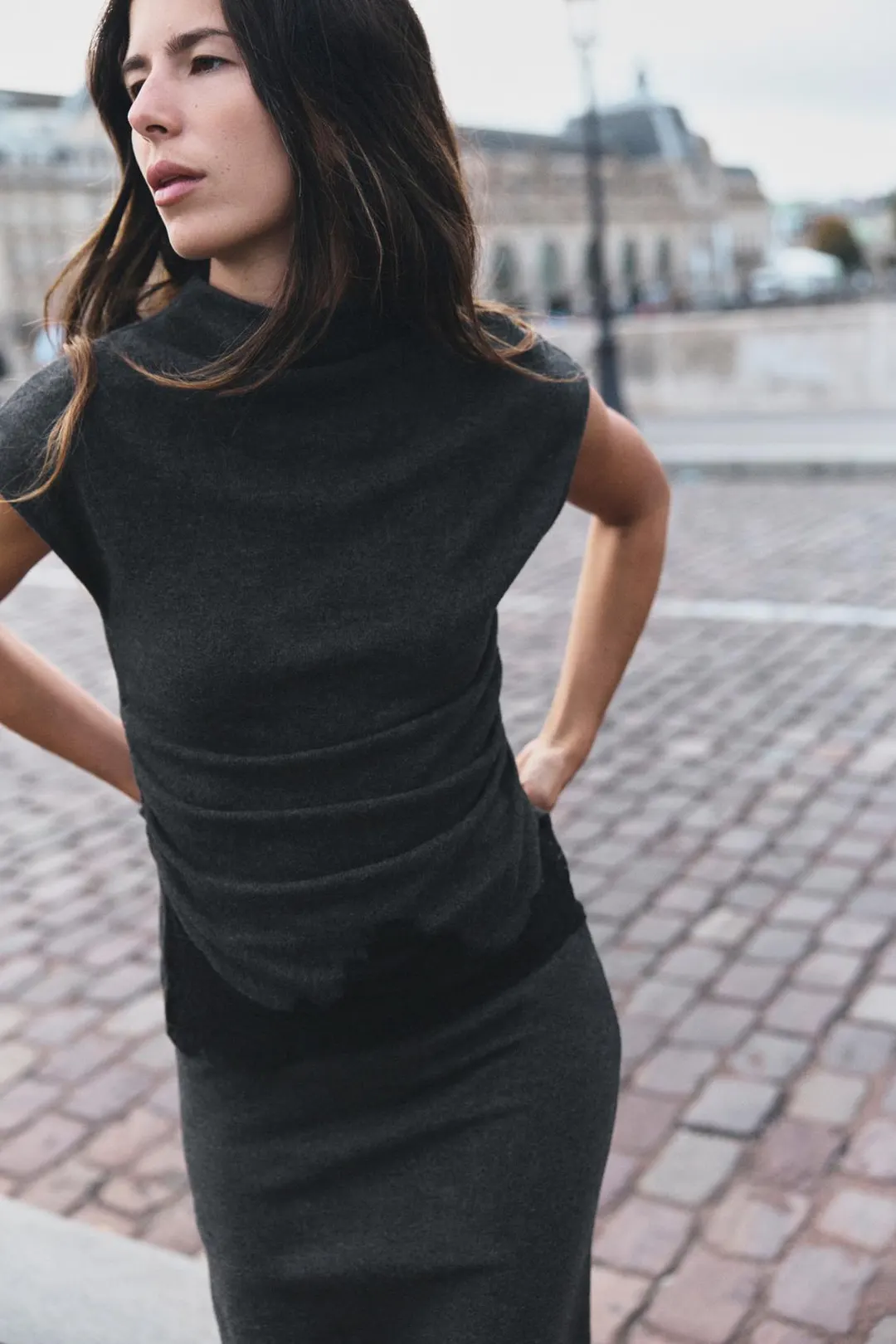 Мягкий кружевной топ, Zara