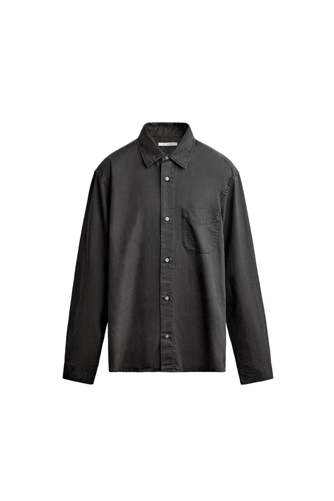 Рубашка классического кроя из лиоцелла и хлопка, Zara