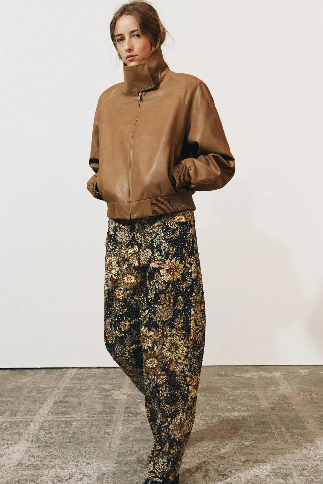 Куртка под кожу ZW Collection, Zara