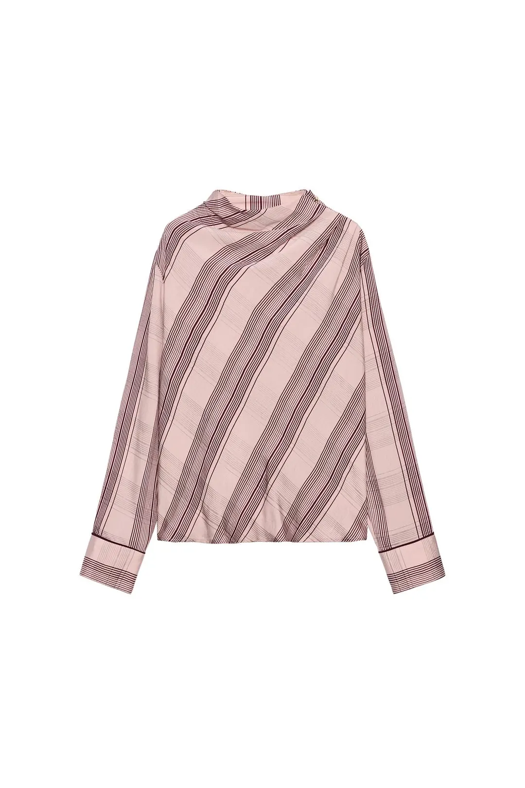 Блузка в клетку с пуговицами на плечах, Zara