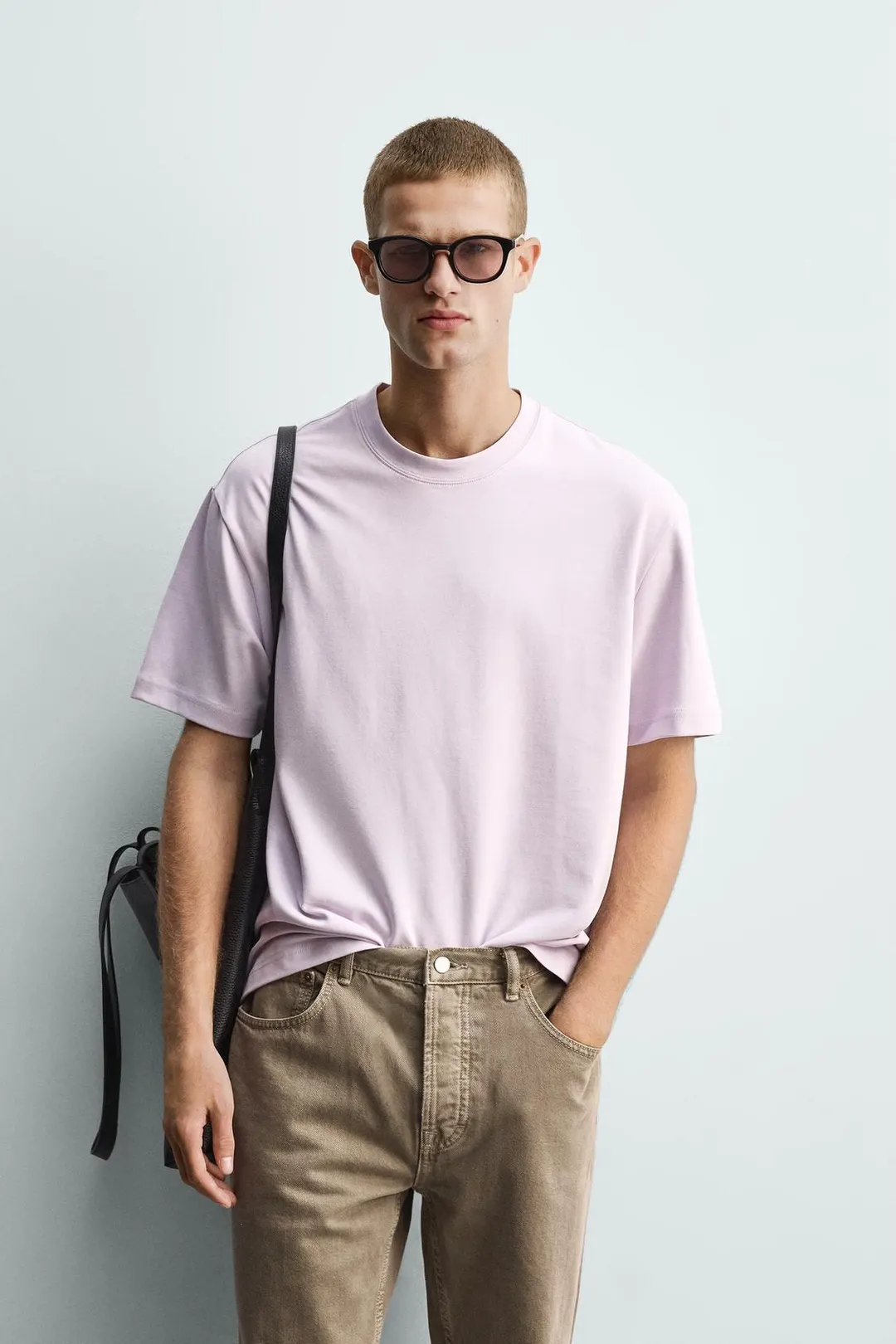 Футболка свободного кроя из интерлока /04, Zara