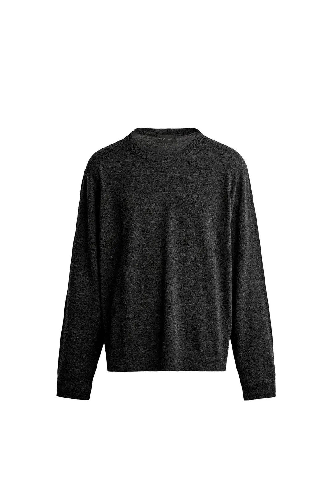 Джемпер прямого кроя из 100% шерсти, Zara