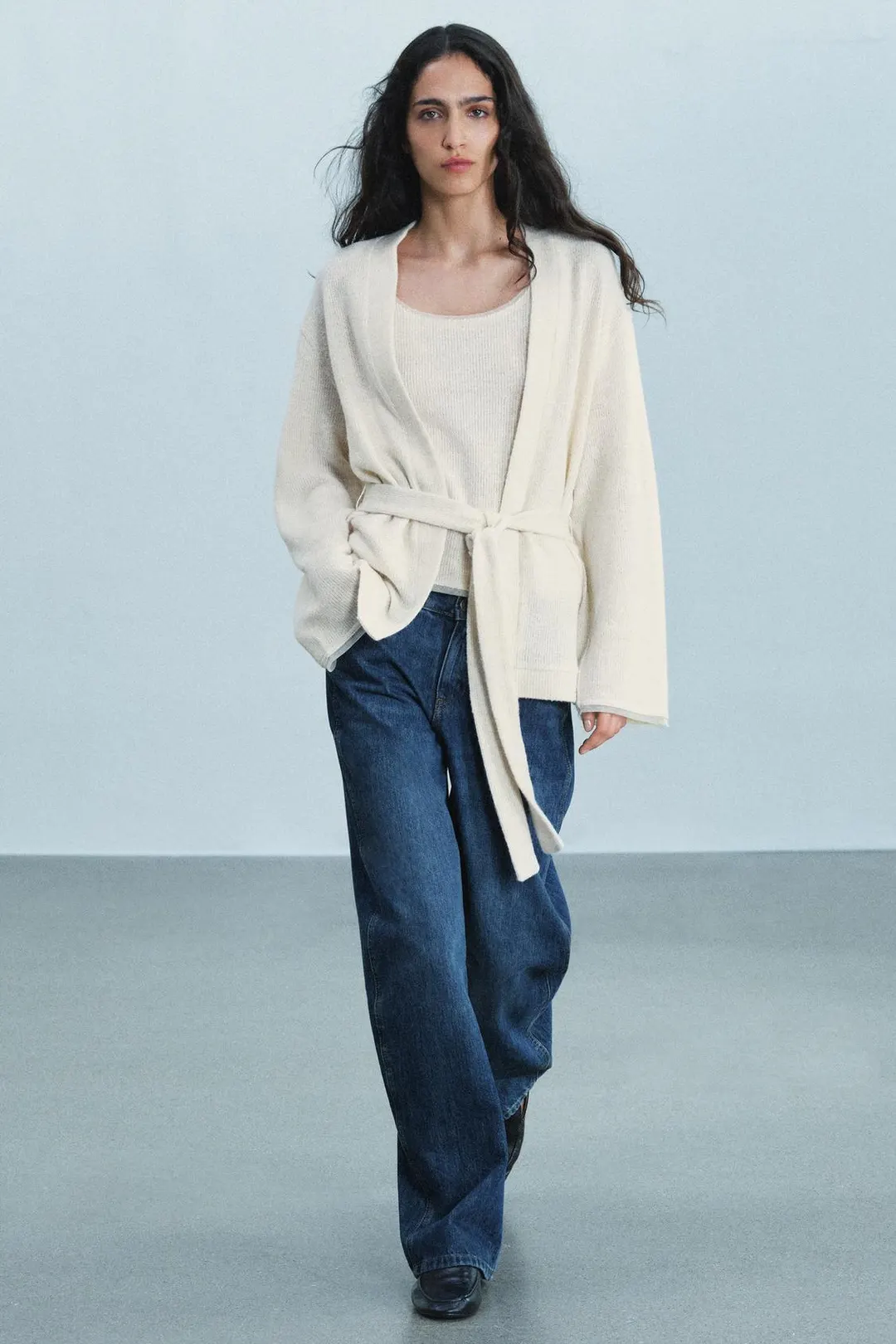 Куртка с поясом, Zara