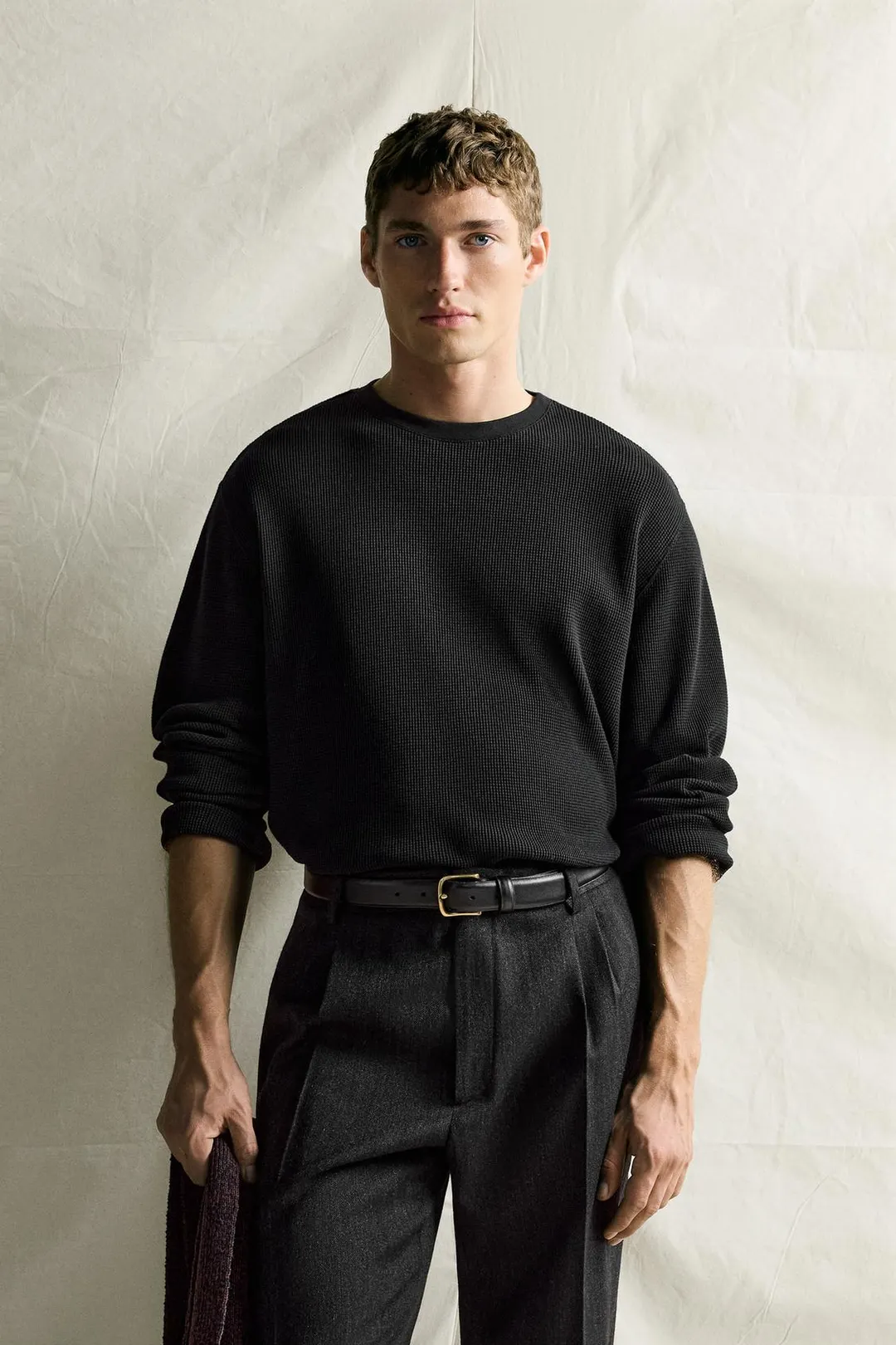 Футболка вафельной фактуры, Zara