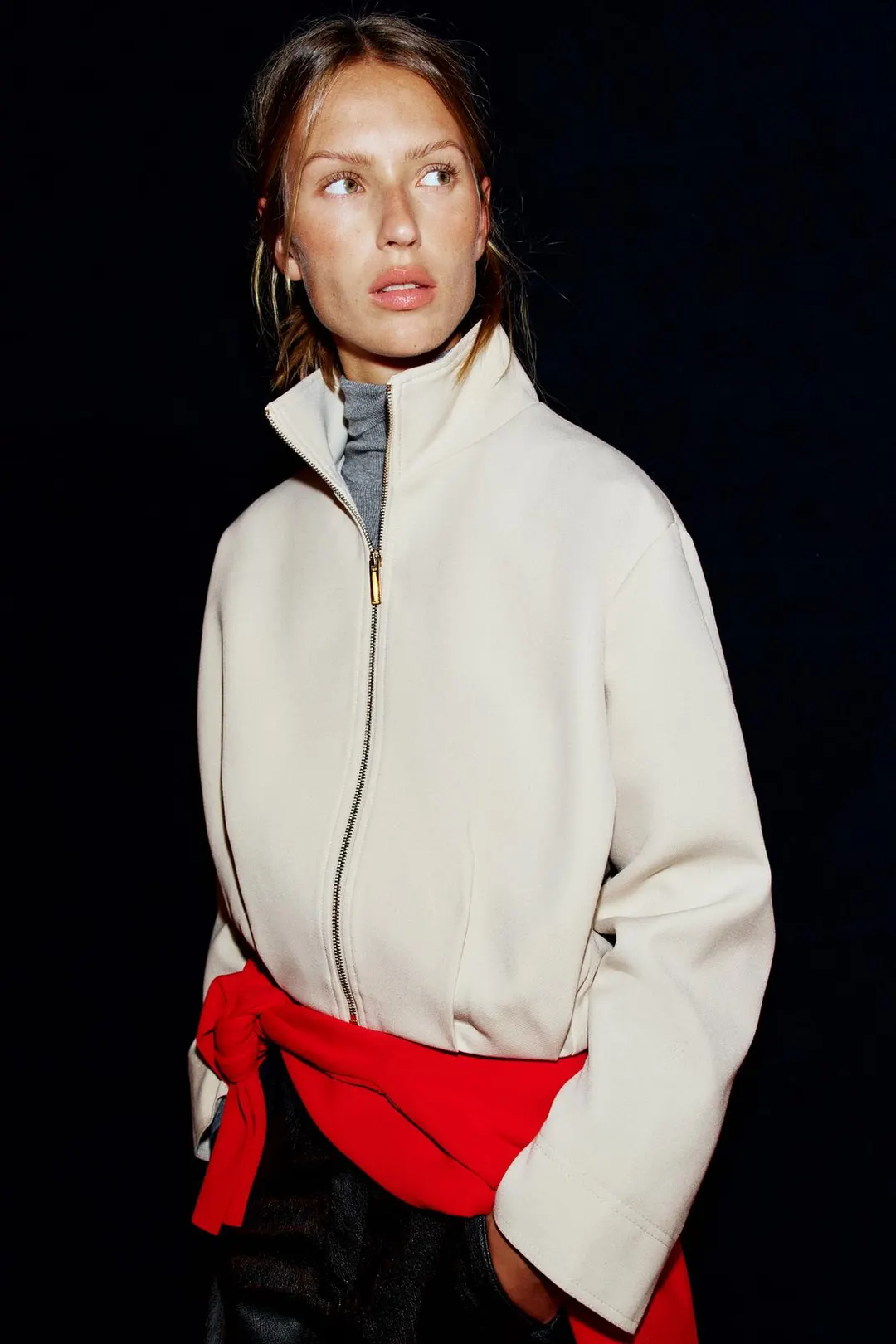 Куртка-бомбер с высоким воротником, Zara