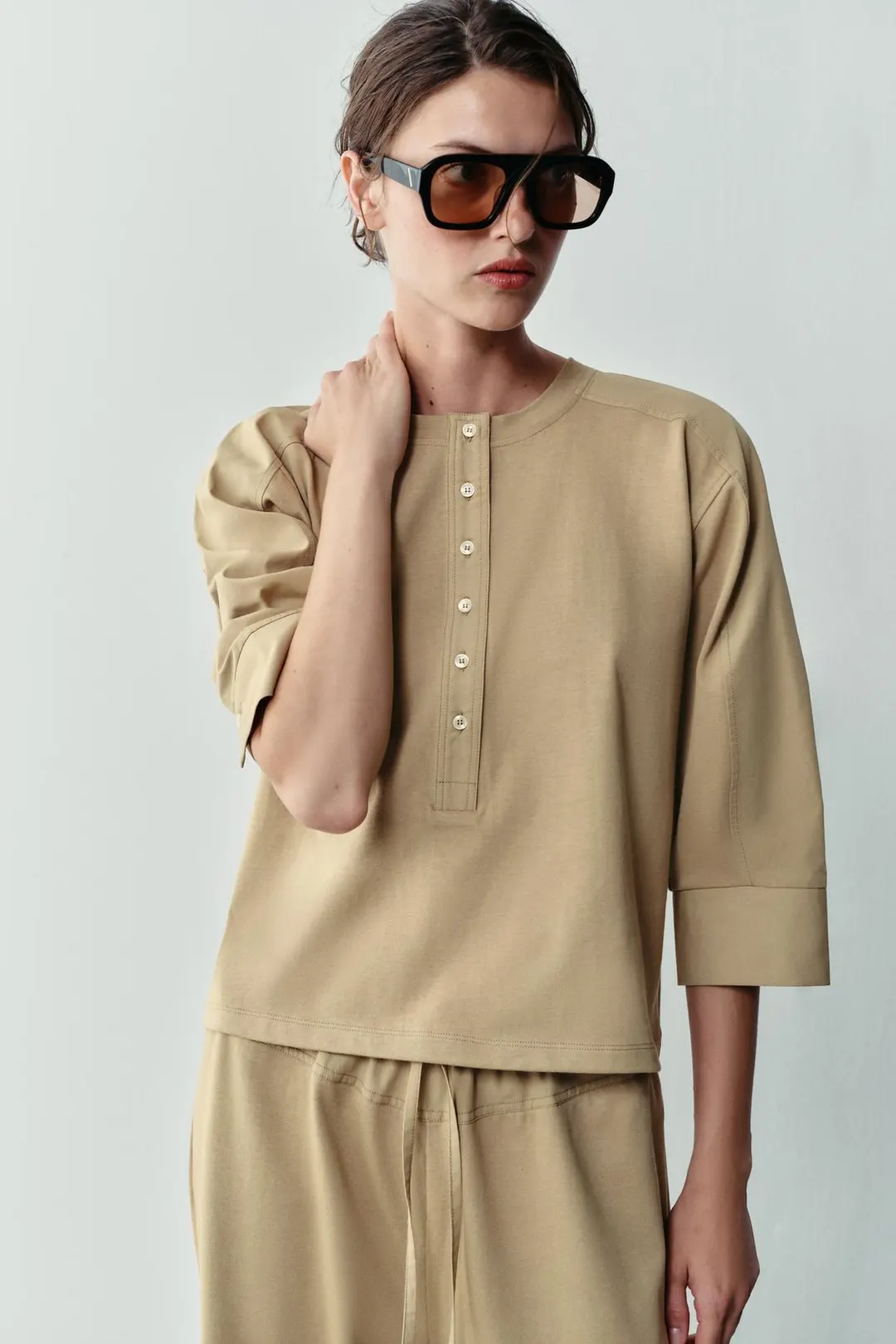 Комбинированная футболка, Zara