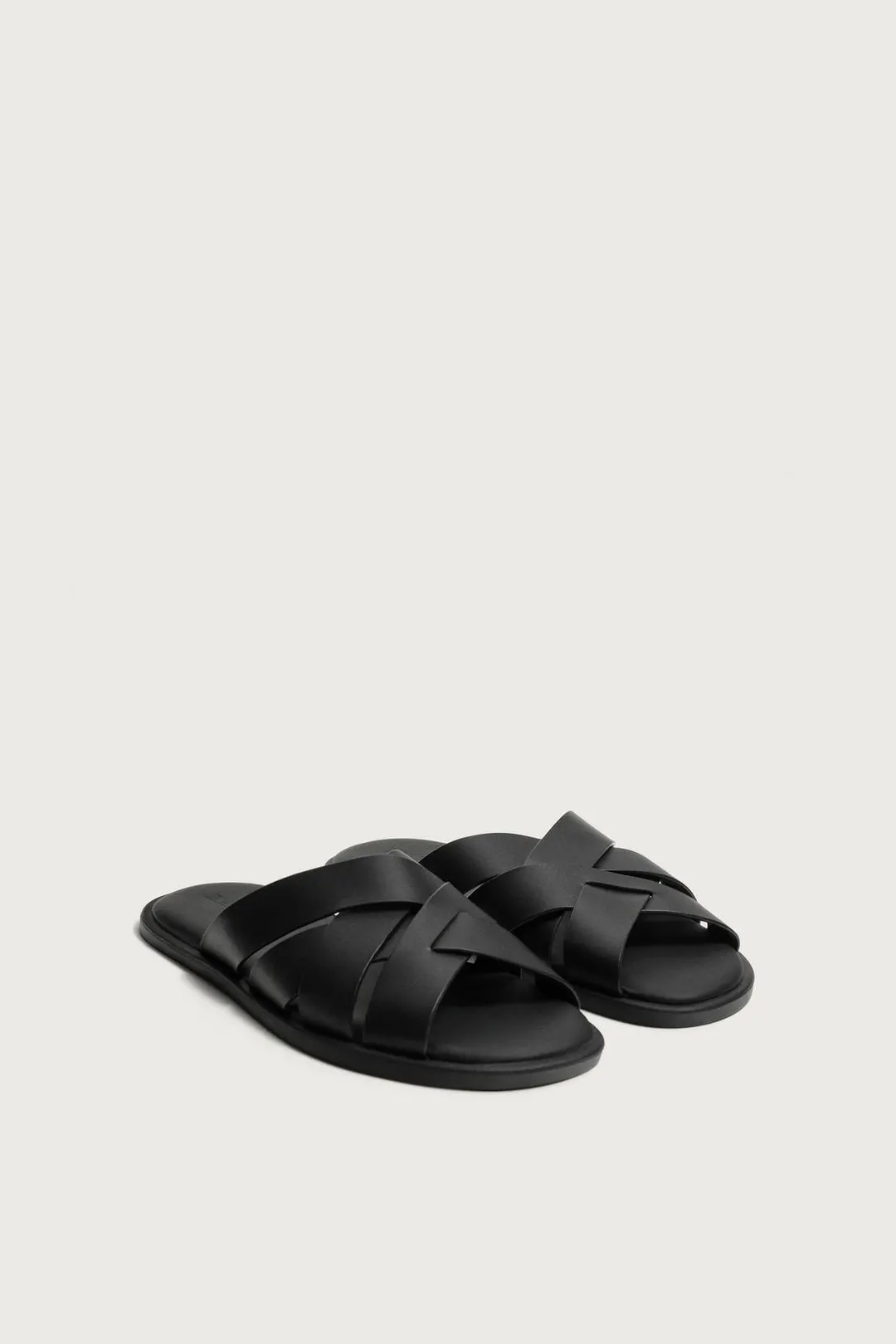 Сандалии из кожи с ремешками, Zara