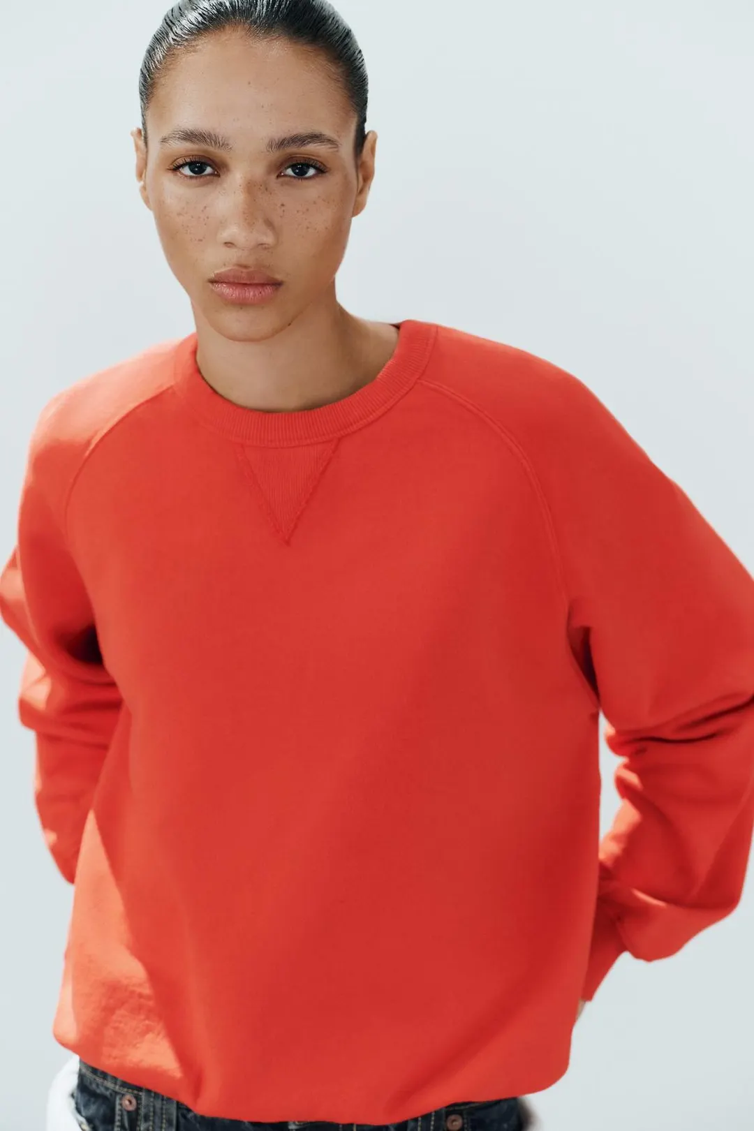 Свитшот с эффектом выцветания, Zara
