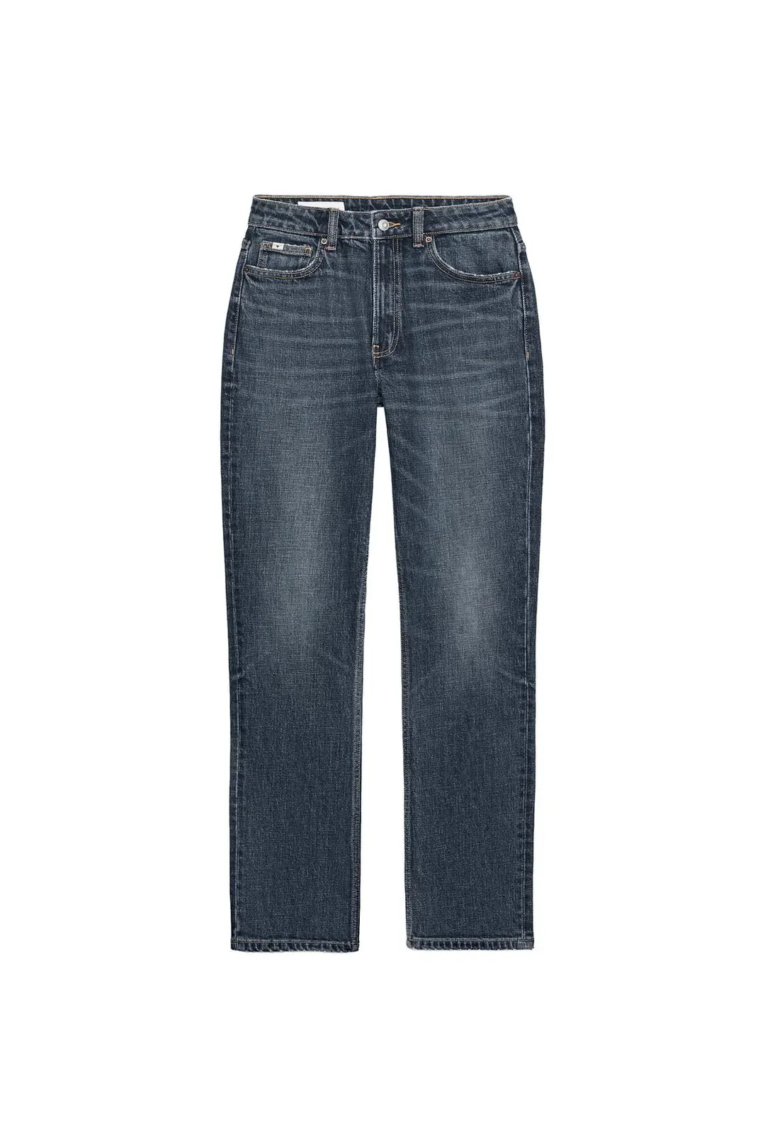 Джинсы slim fit comfort с высокой посадкой TRF, Zara