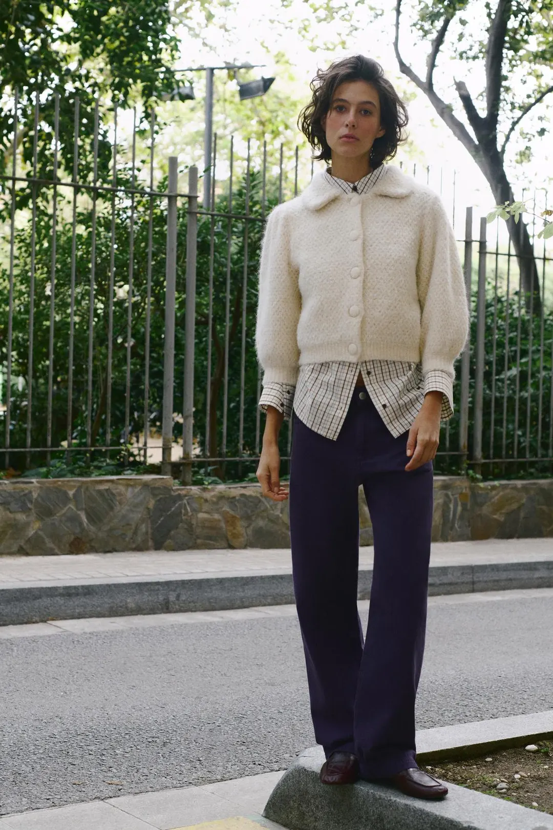 Кардиган с рукавами-фонариками, Zara