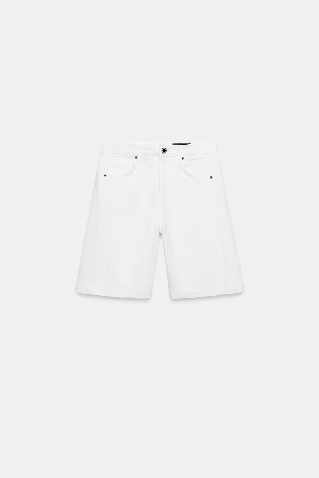 Джинсовые бермуды ZW Collection свободного кроя со средней посадкой, Zara