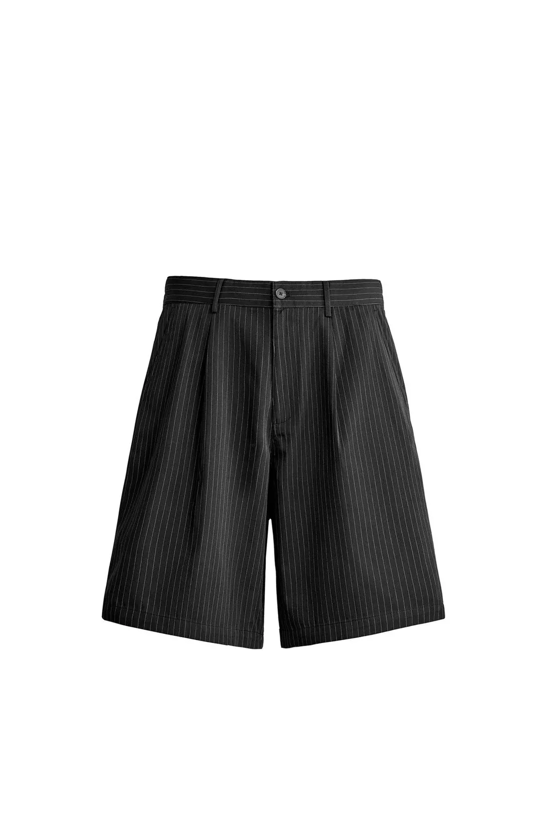 Шорты-бермуды свободного кроя в тонкую полоску, Zara