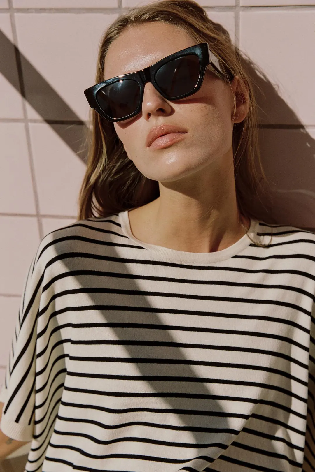 Широкий вязаный топ с короткими рукавами, Zara