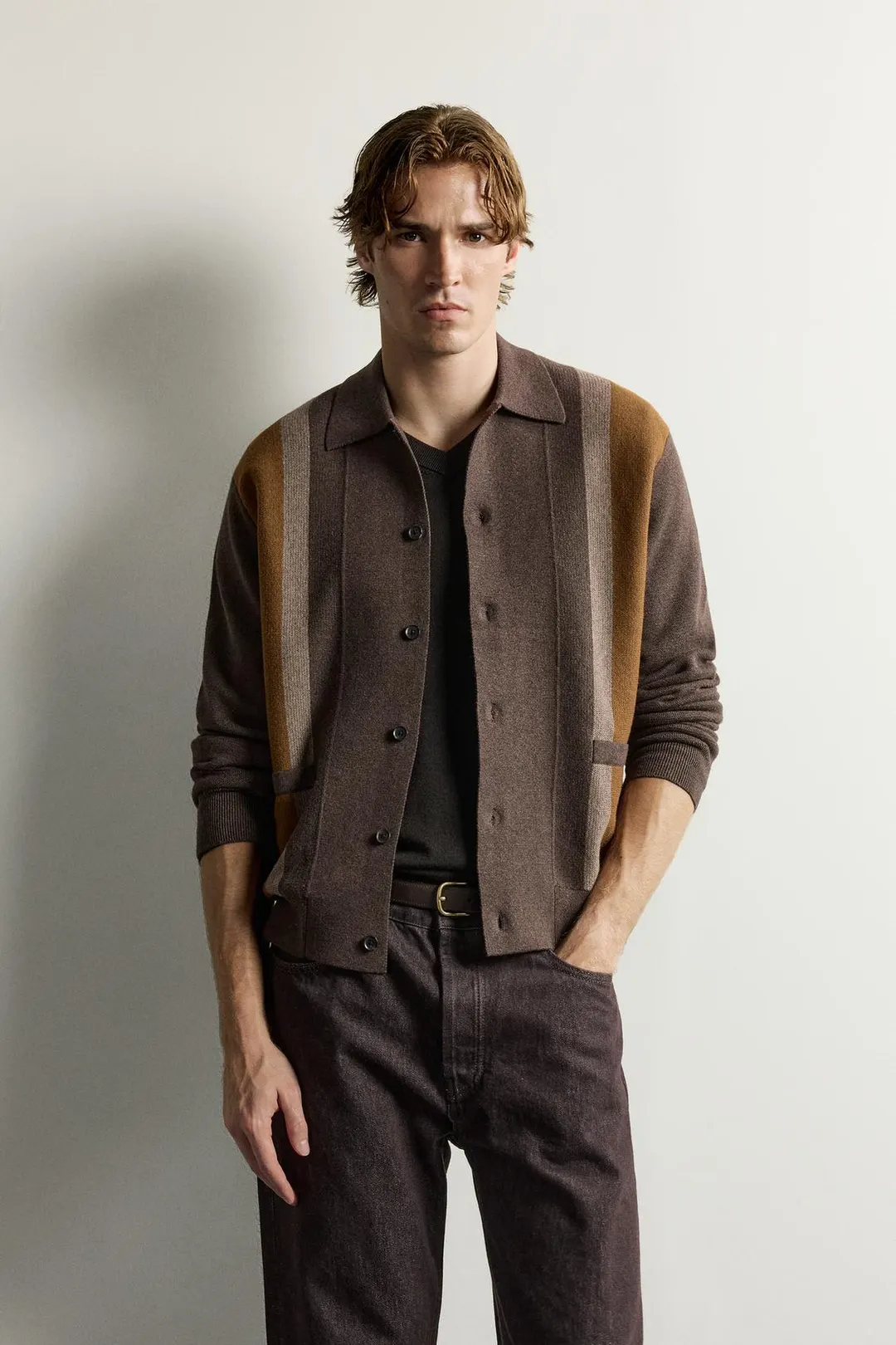 Кардиган в стиле колор-блок, Zara