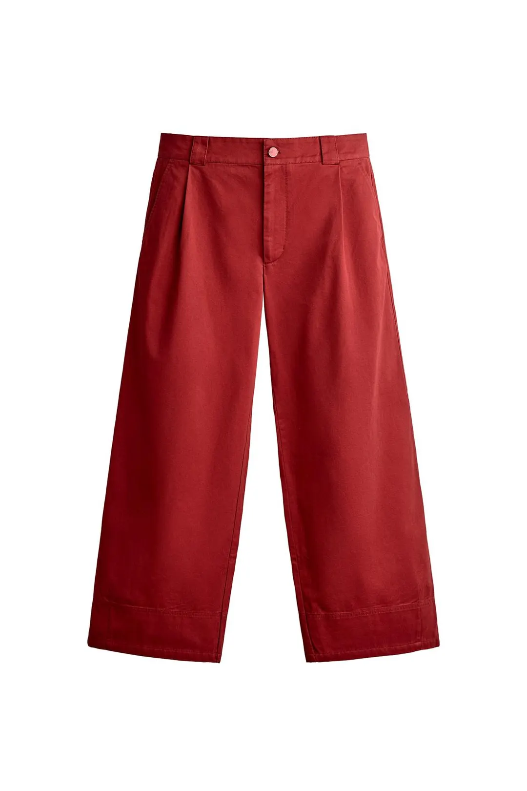 Брюки широкие со складками, Zara