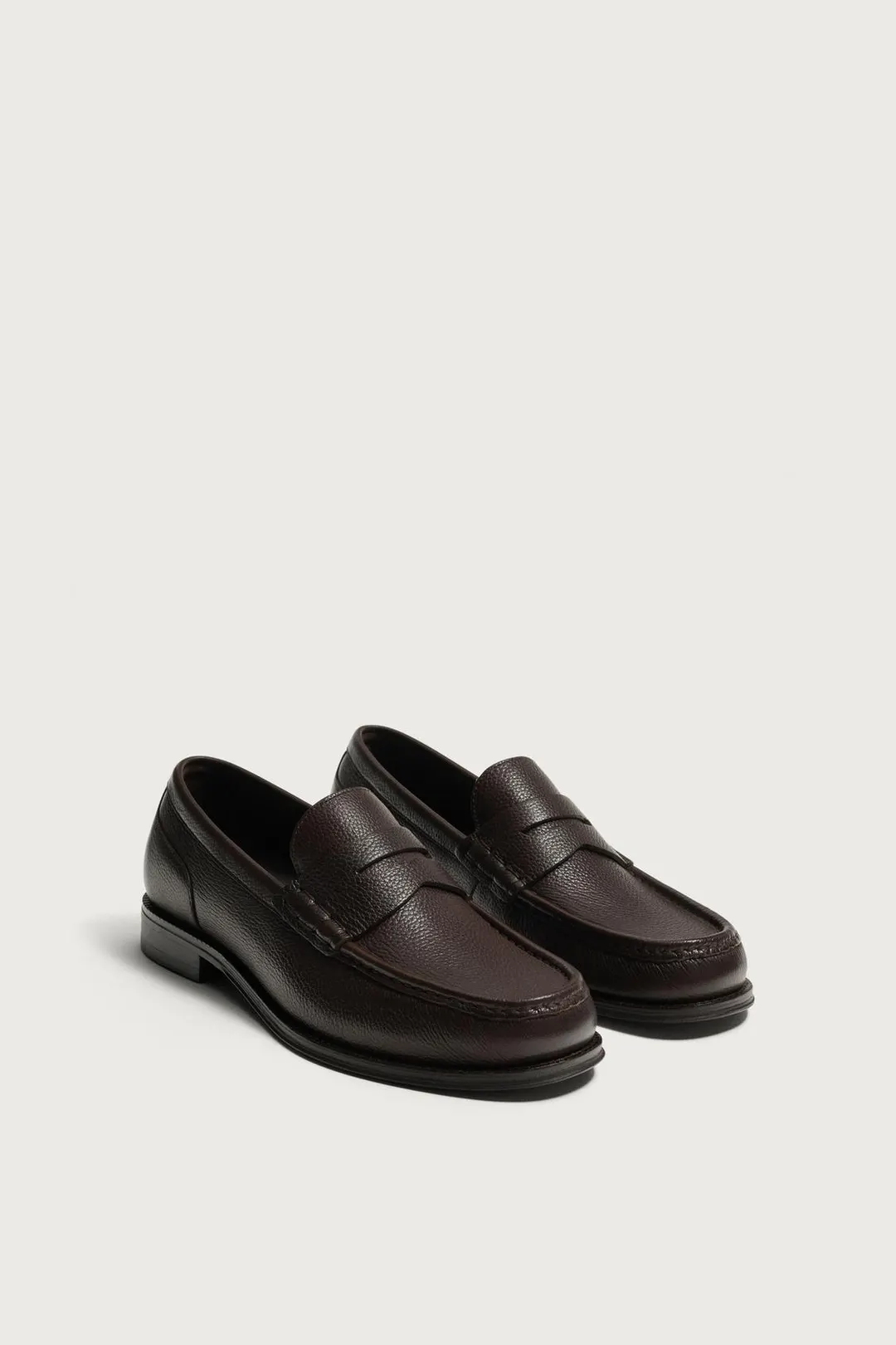 Кожаные пенни-лоферы, Zara