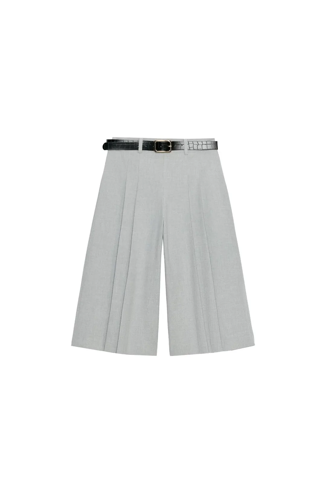 Удлиненные бермуды с поясом, Zara
