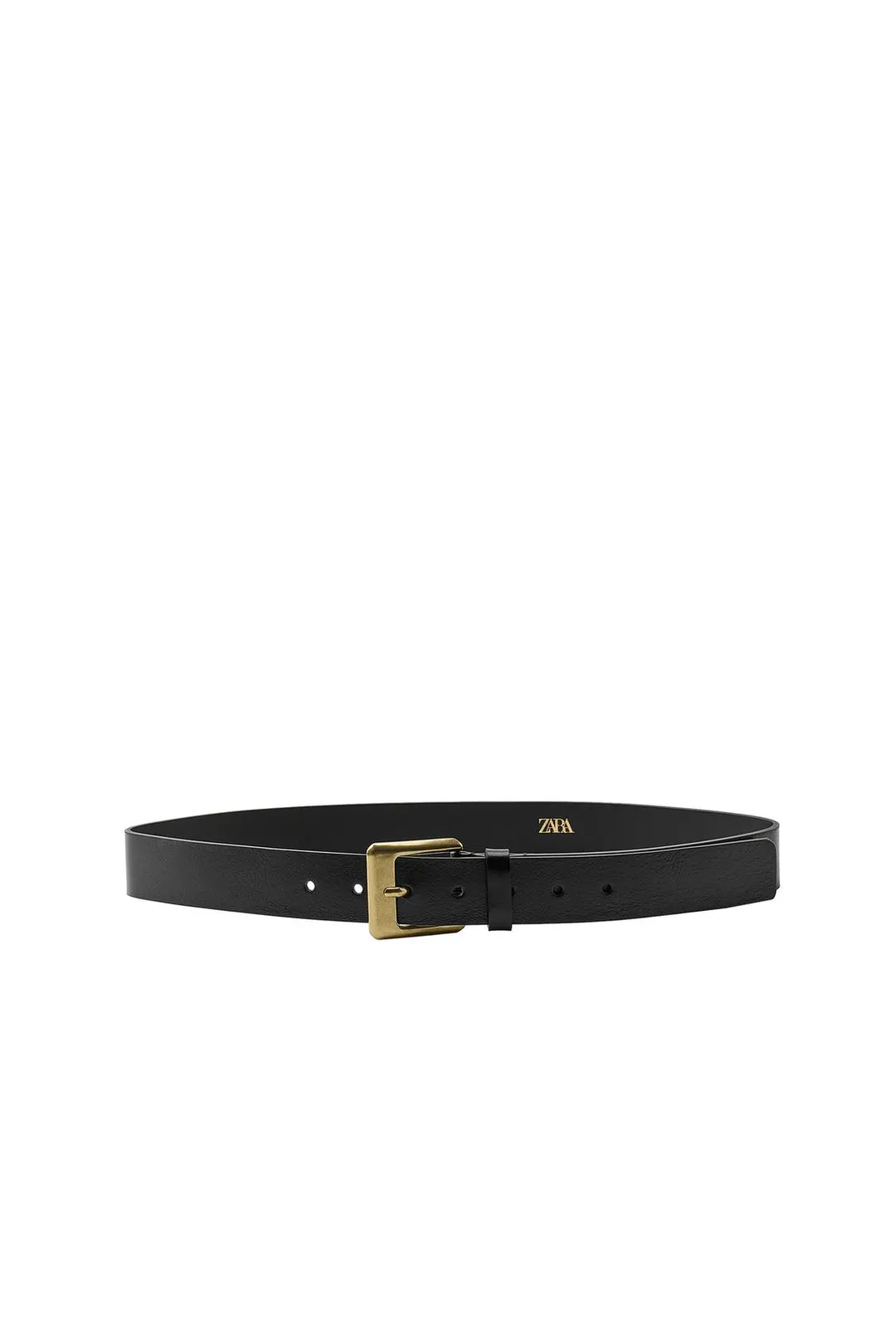 Ремень из 100% кожи с квадратной пряжкой, Zara