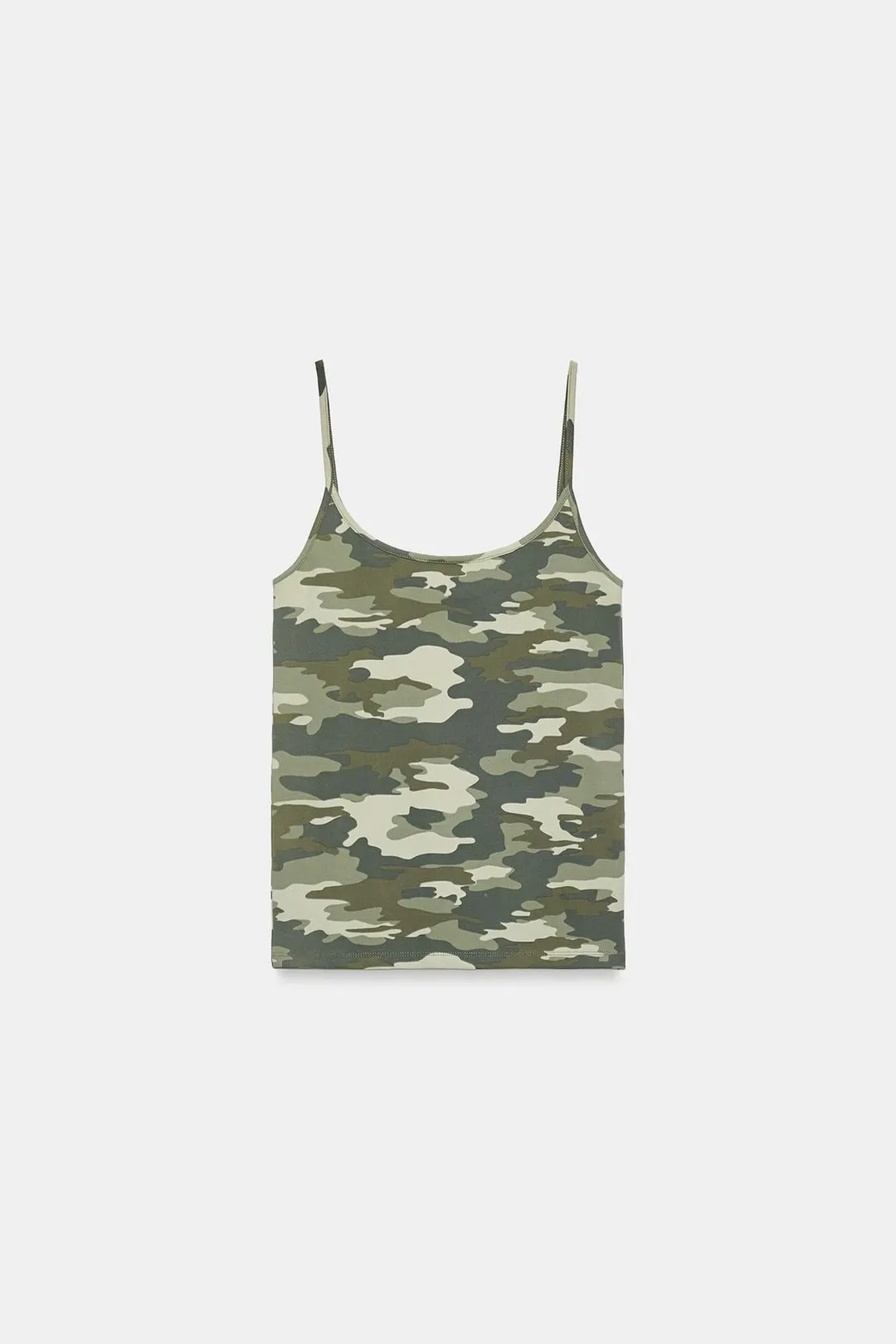 Майка из полиамида на тонких бретелях, Zara