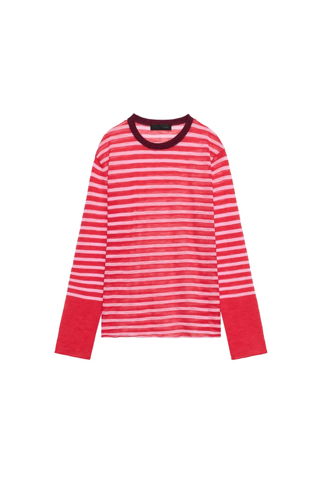 Вязаный джемпер в полоску, Zara
