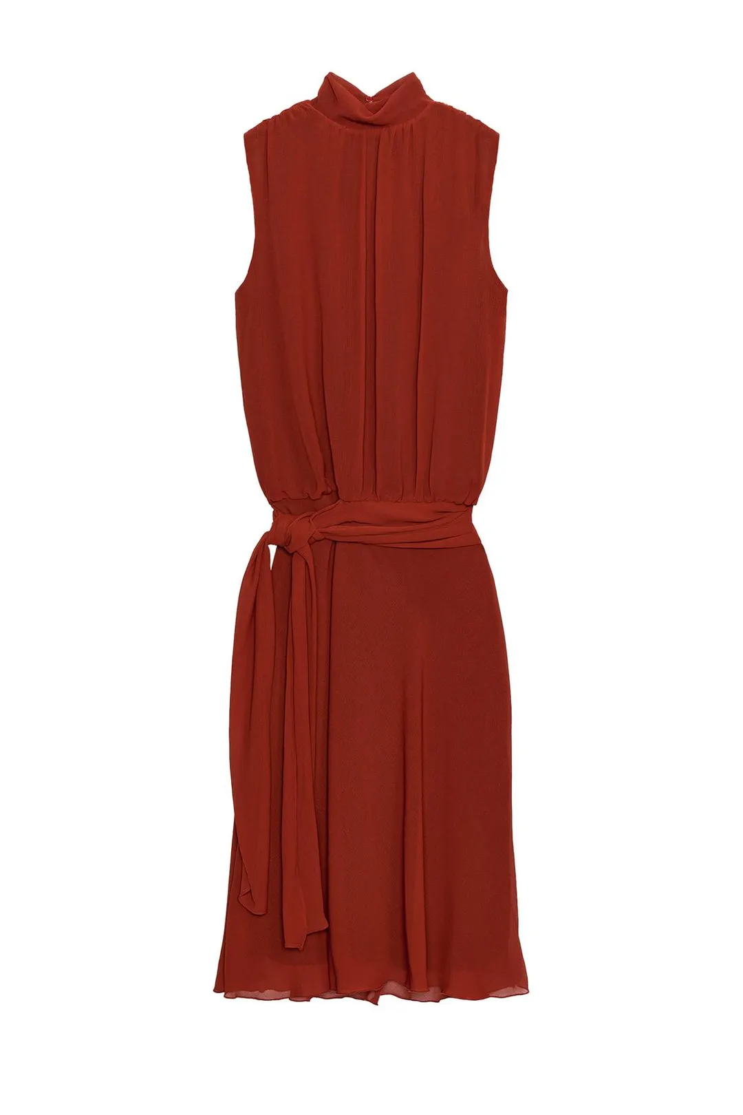 Платье миди с узлом, Zara