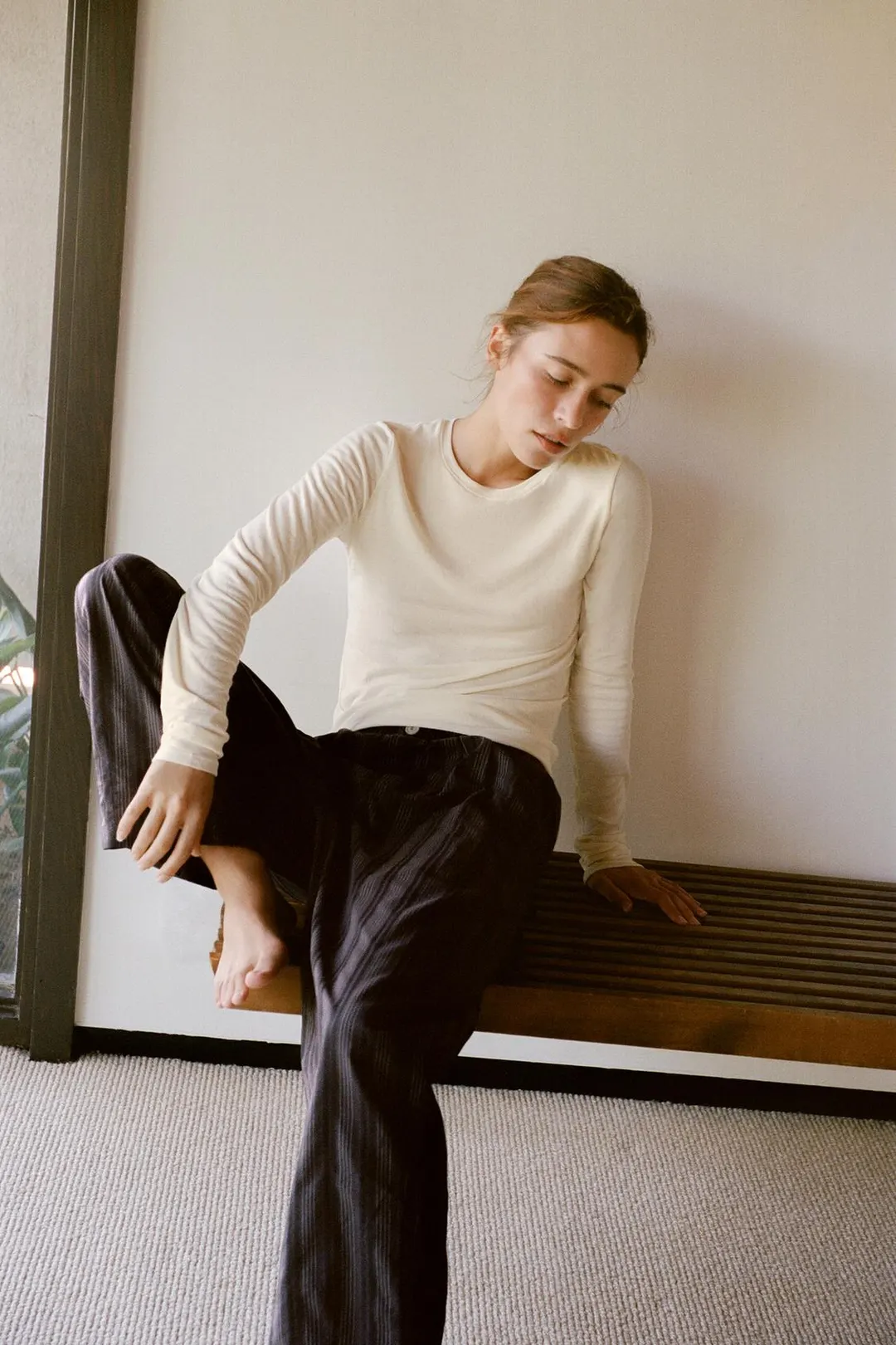 Лонгслив из модала и шелка, Zara