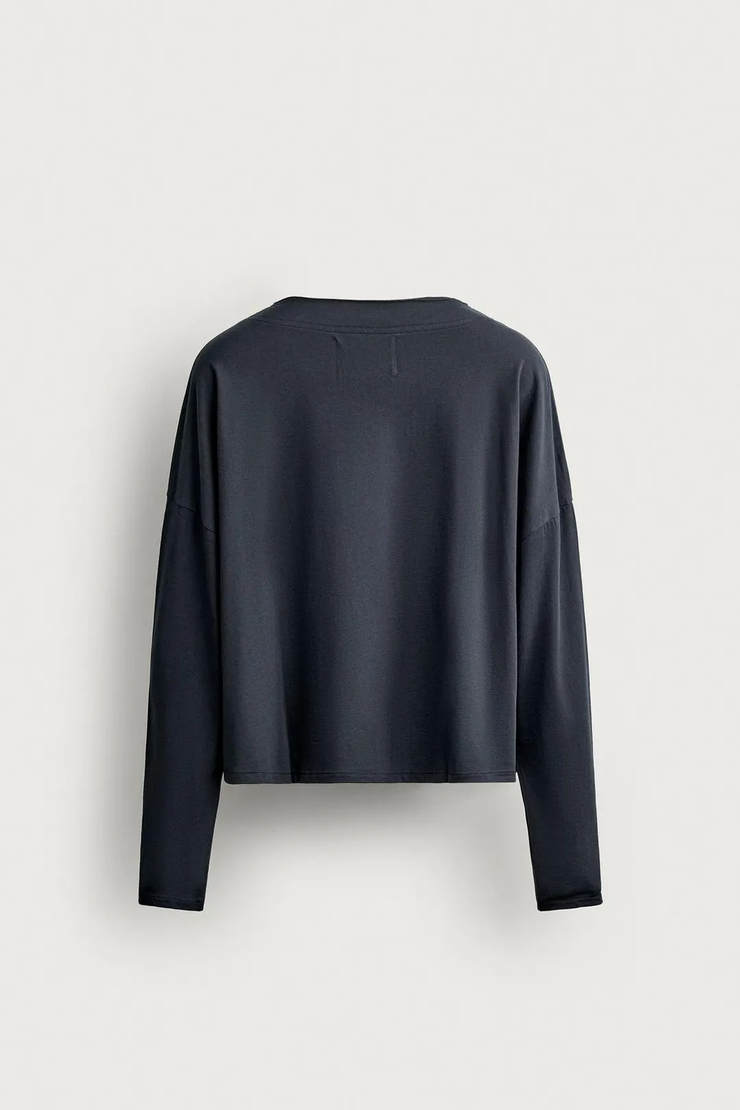 Укороченная футболка с длинными рукавами, Zara